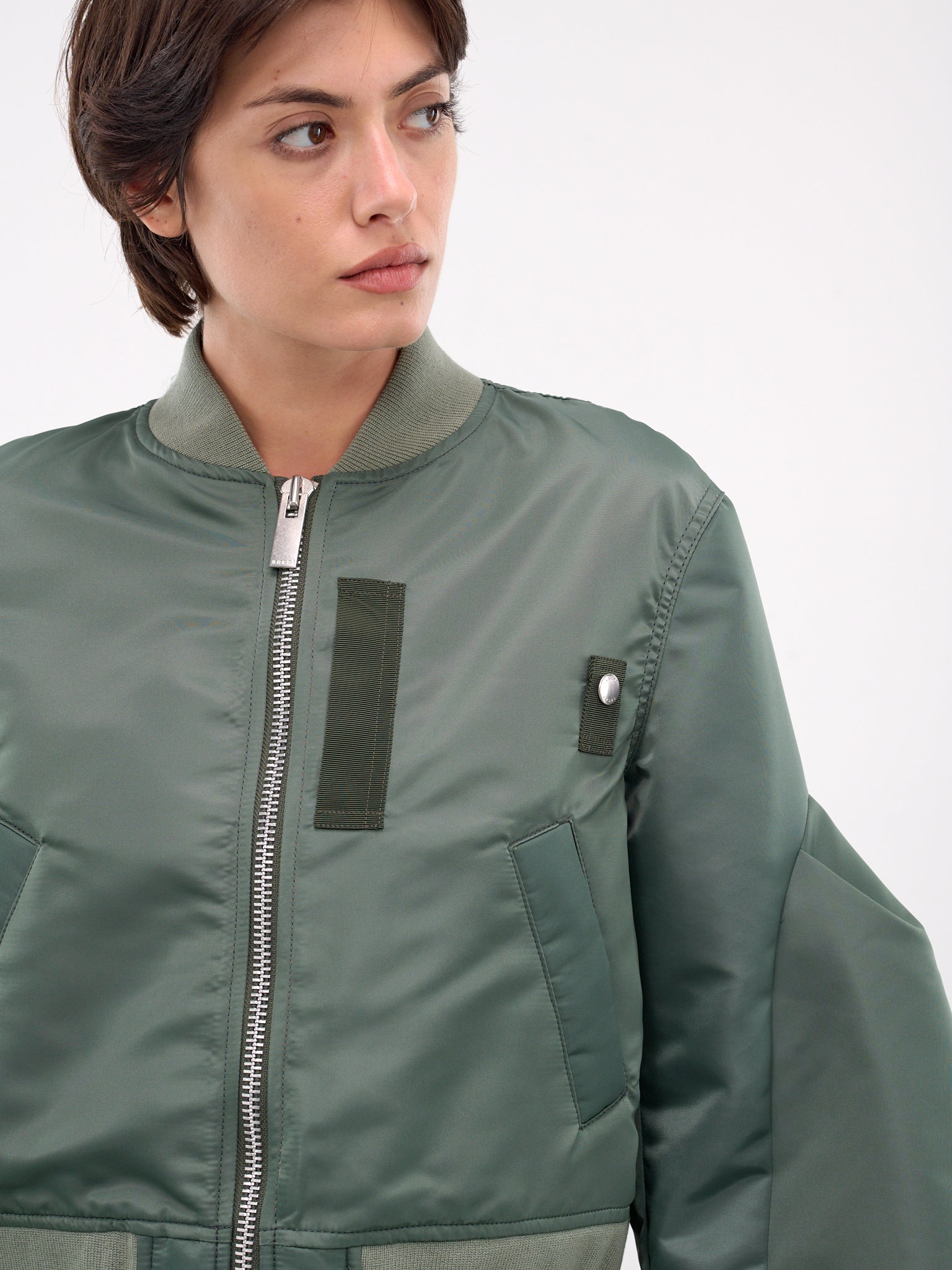 Nylon Twill Blouson (24-07516-501-KHAKI)