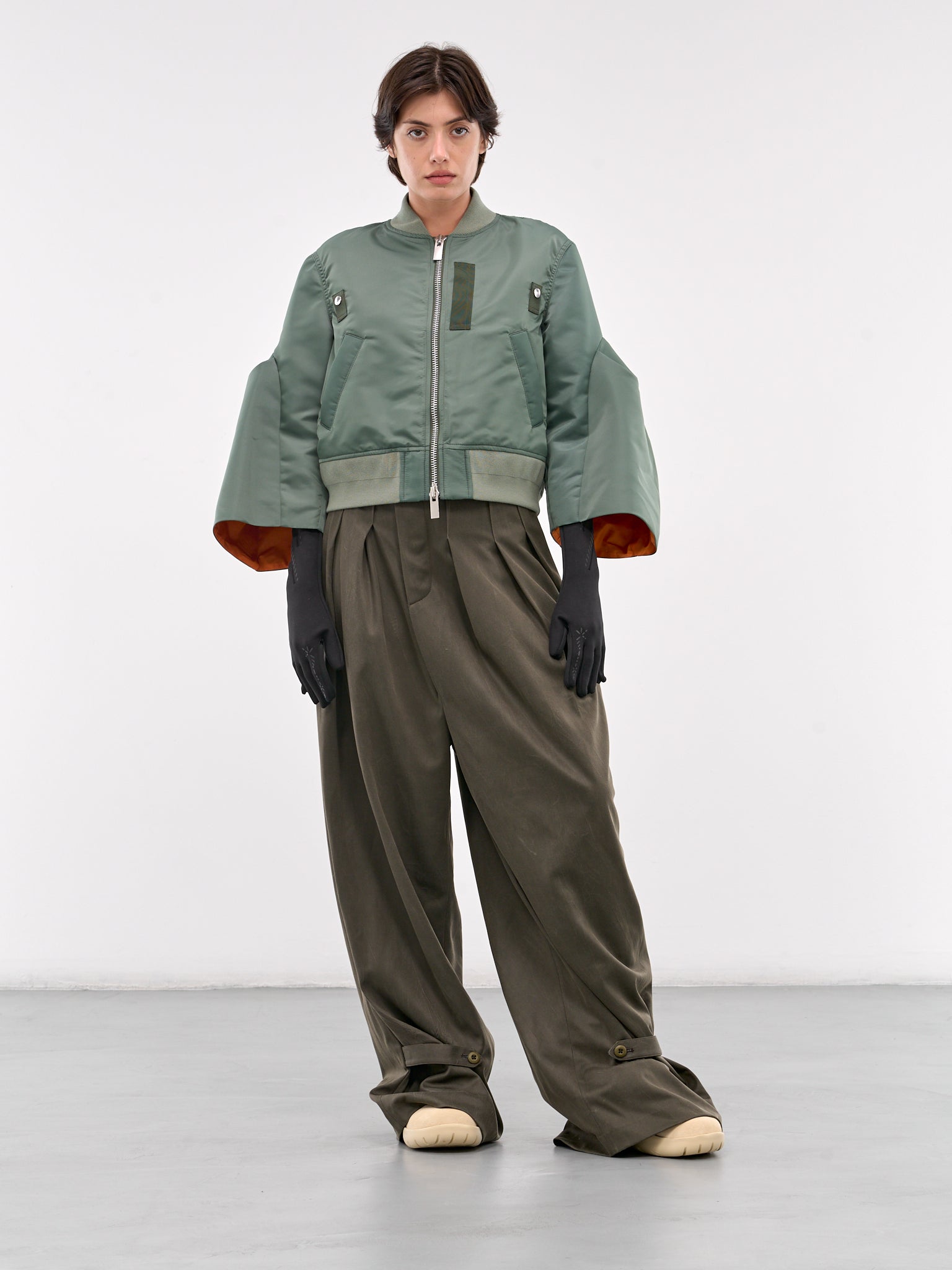 Nylon Twill Blouson (24-07516-501-KHAKI)