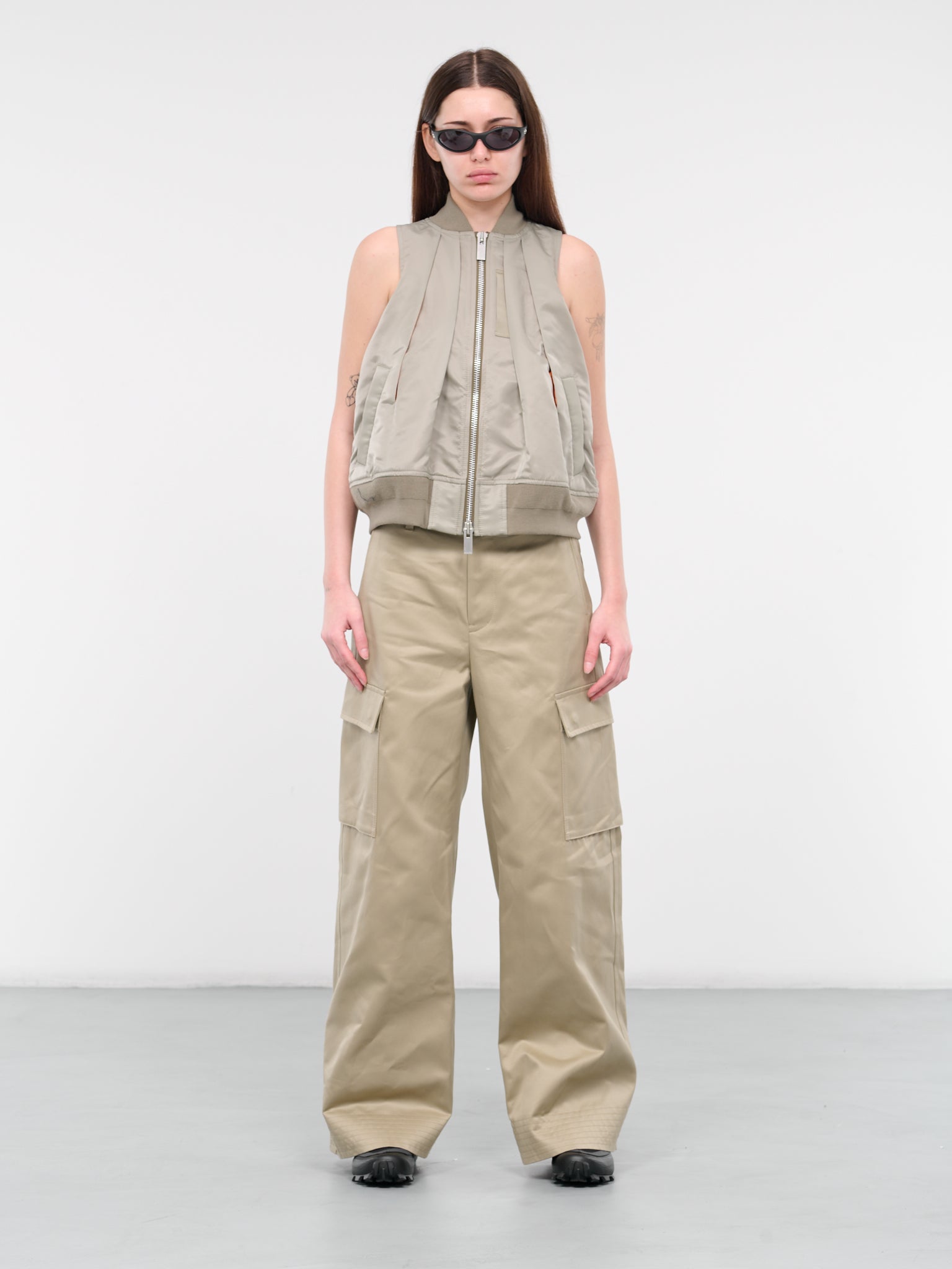 00s Belted converted cargo trousers