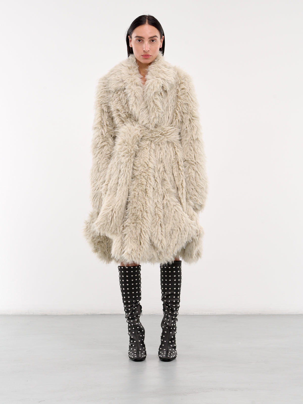 Faux Fur Coat (24-07457-376-LIGHT-GREY)