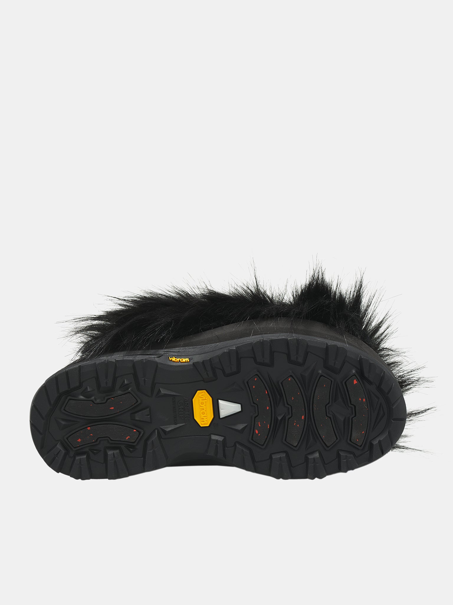 Faux Fur Sandals (24-07477-001-BLACK)