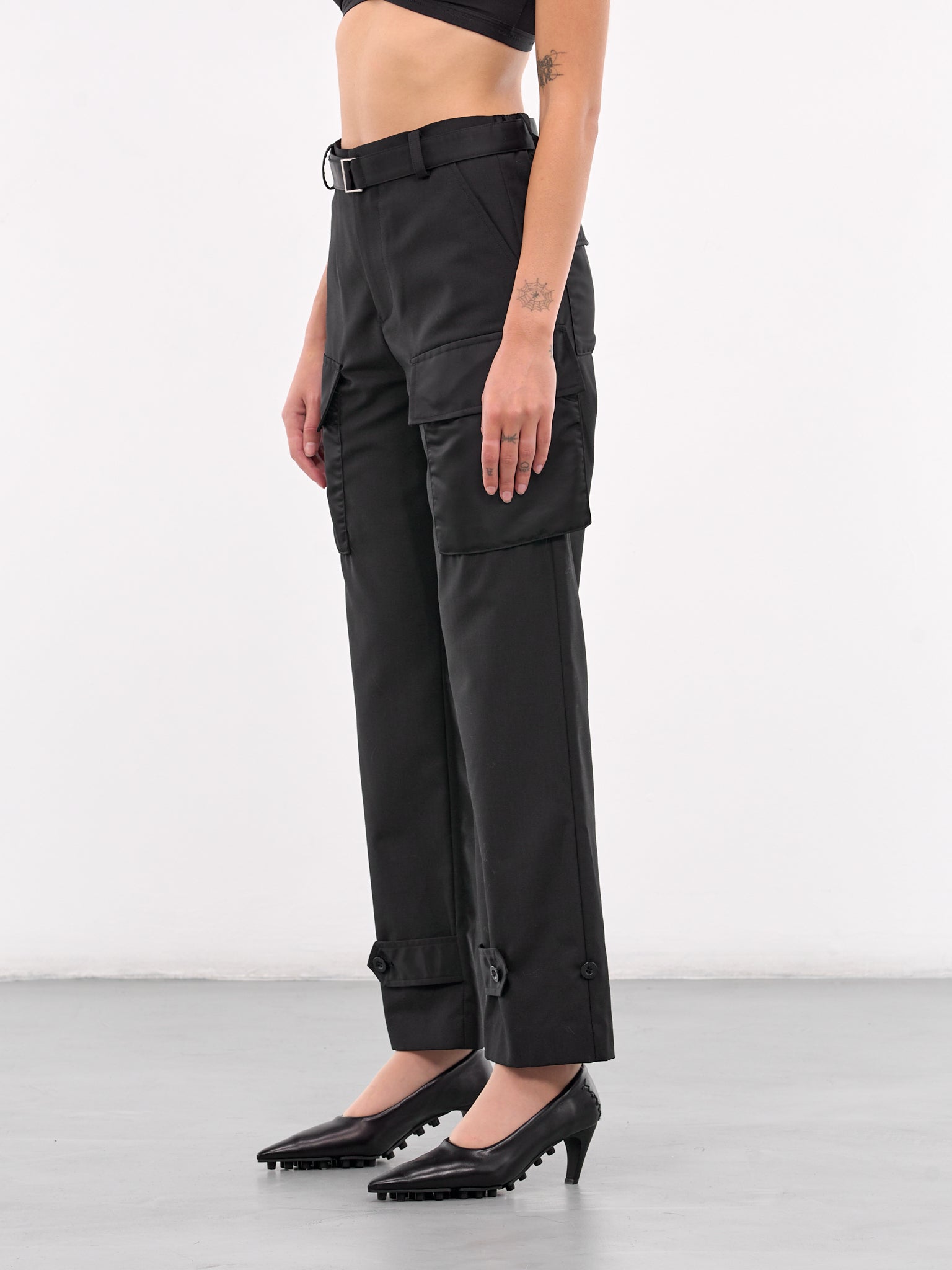 Suiting x Nylon Twill Pants (24-07512-001-BLACK)