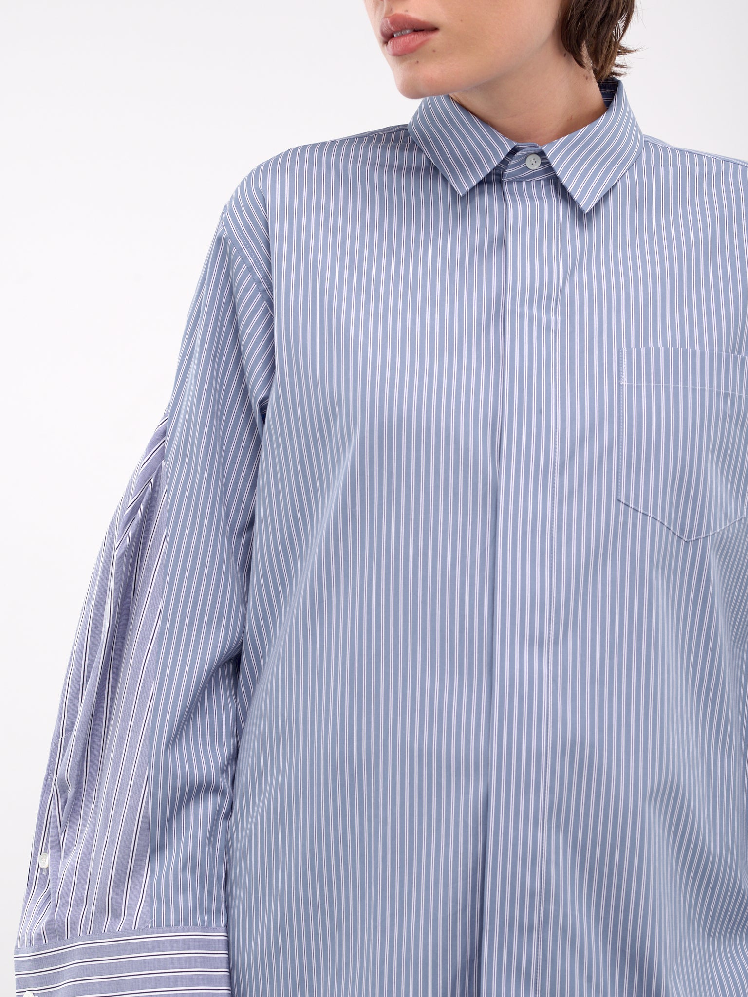 Cotton Poplin Shirt (24-07527-458-LIGHT-BLUE)