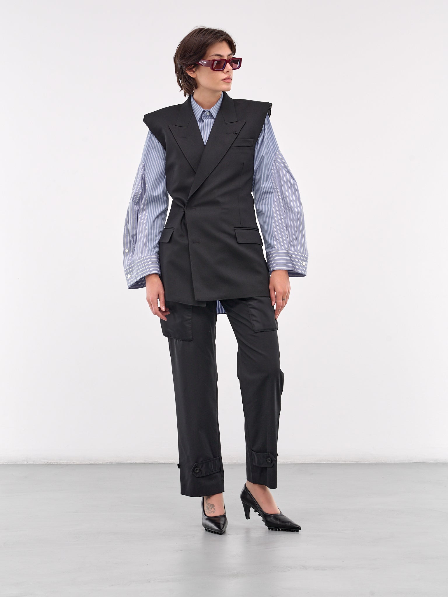 Suiting x Nylon Twill Pants (24-07512-001-BLACK)