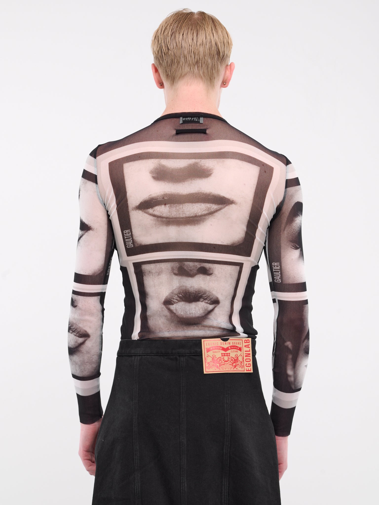 JEAN PAUL GAULTIER Eyes & Lips Graphic Top | H. Lorenzo - back