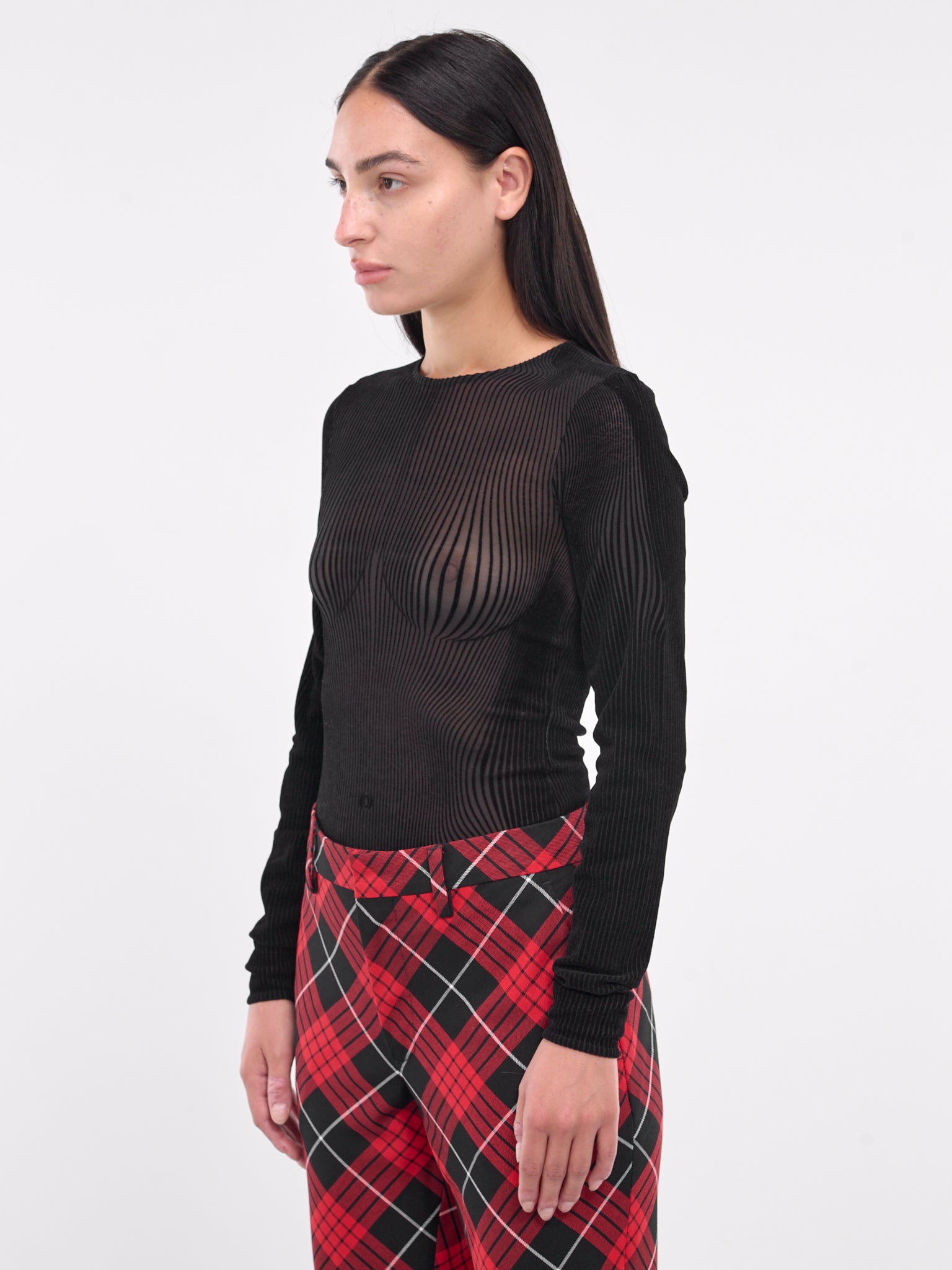 The Morphing Pinstripes Top (24-31-F-TO230-T570-BLACK)