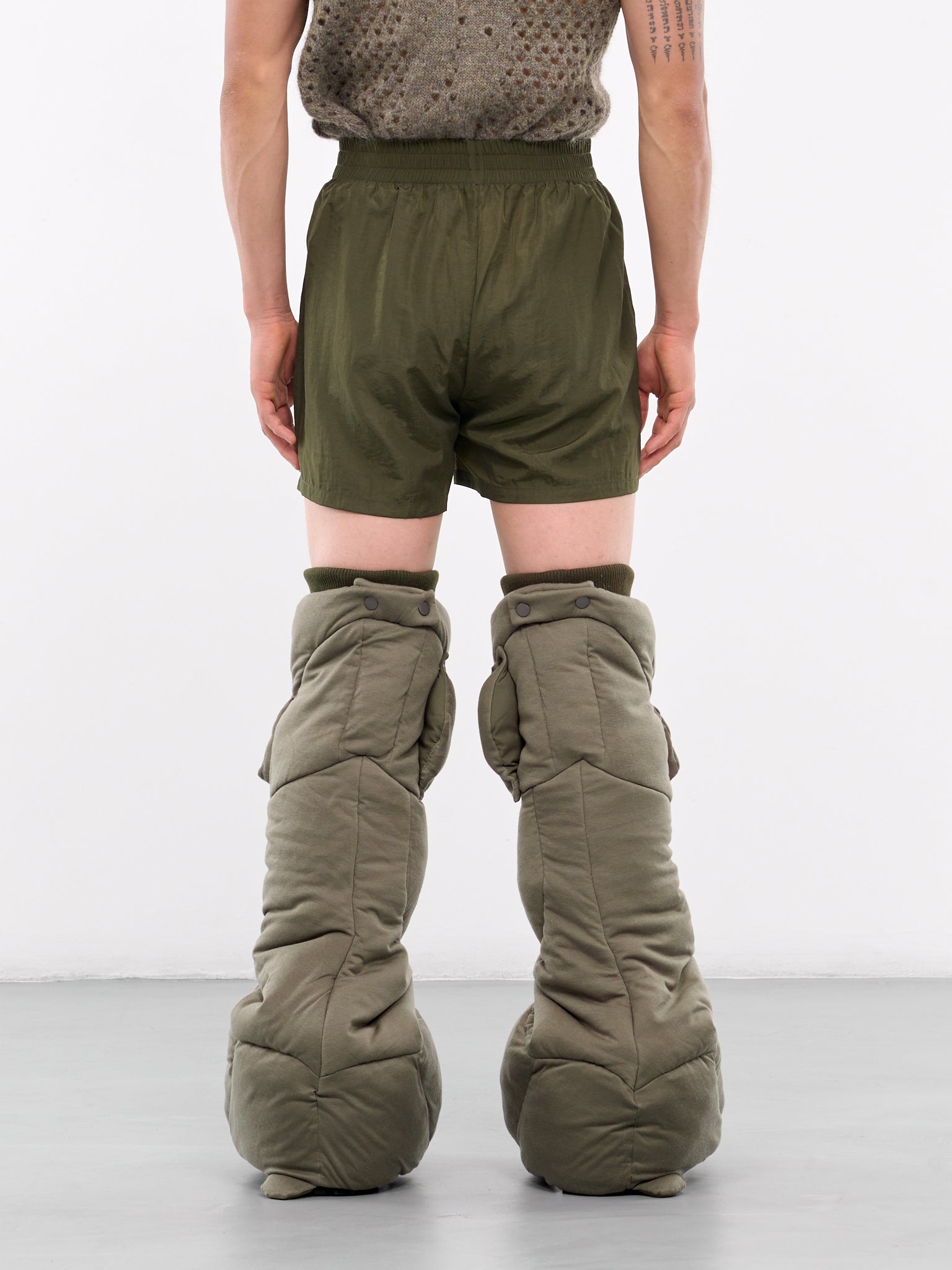 Gundam Puffer Leg Warmers (240028-KHAKI)