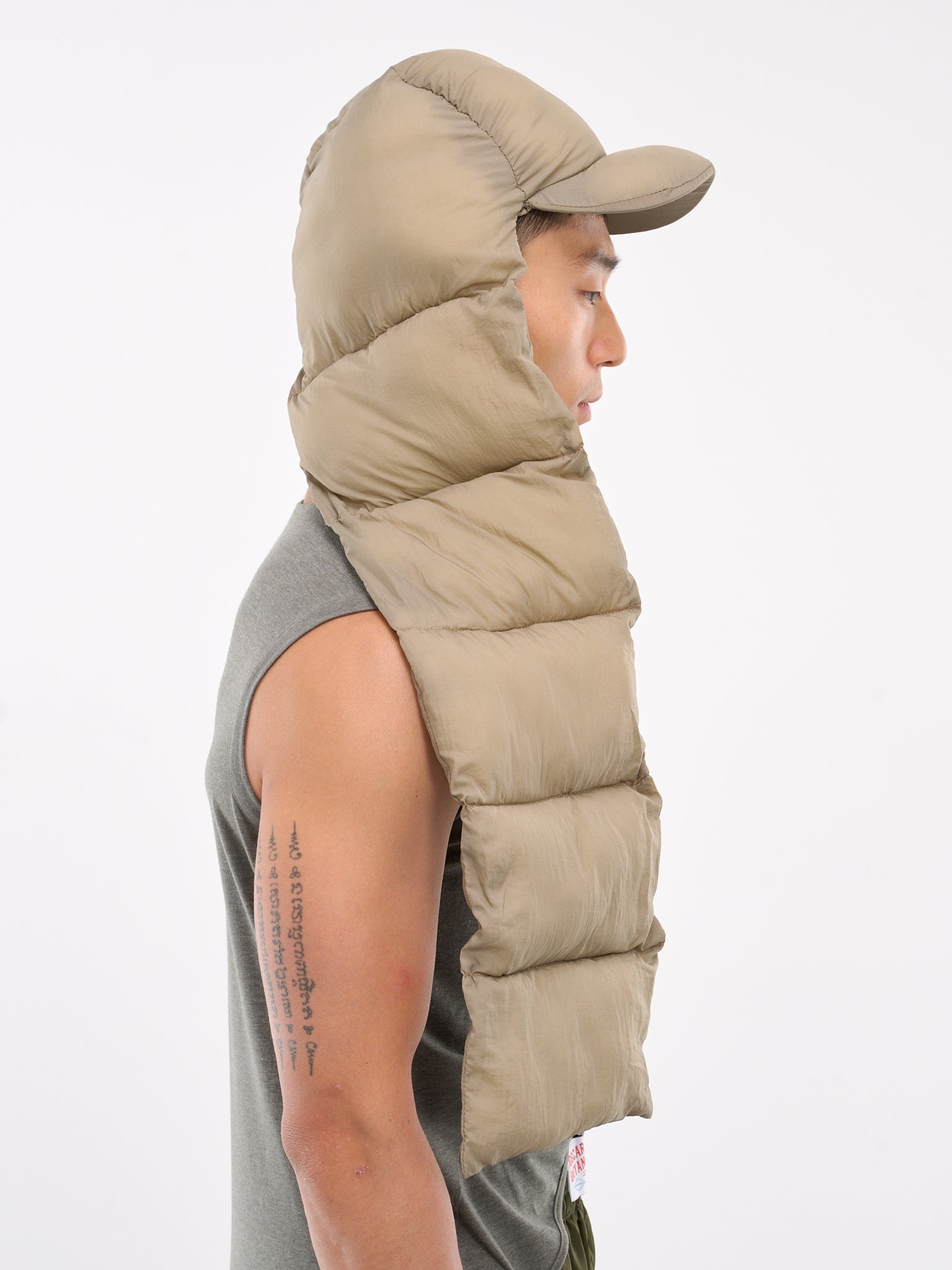 Puffer Scarf Cap (240041-KHAKI)