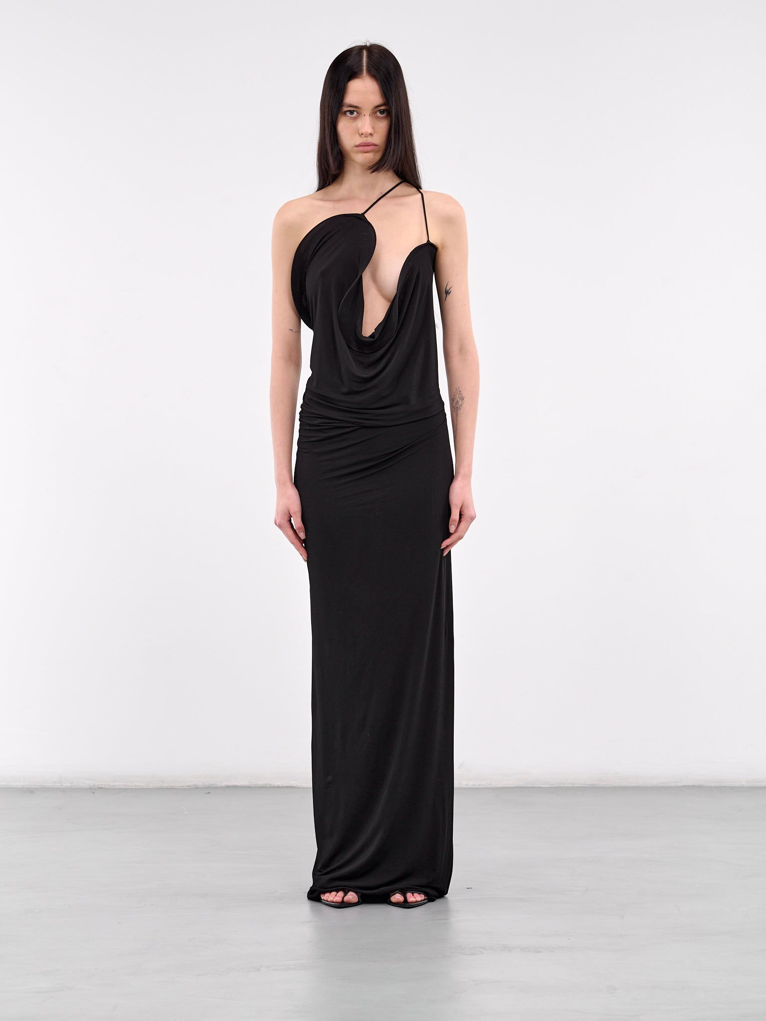 Wave Coil Dress (24043227-BLACK)