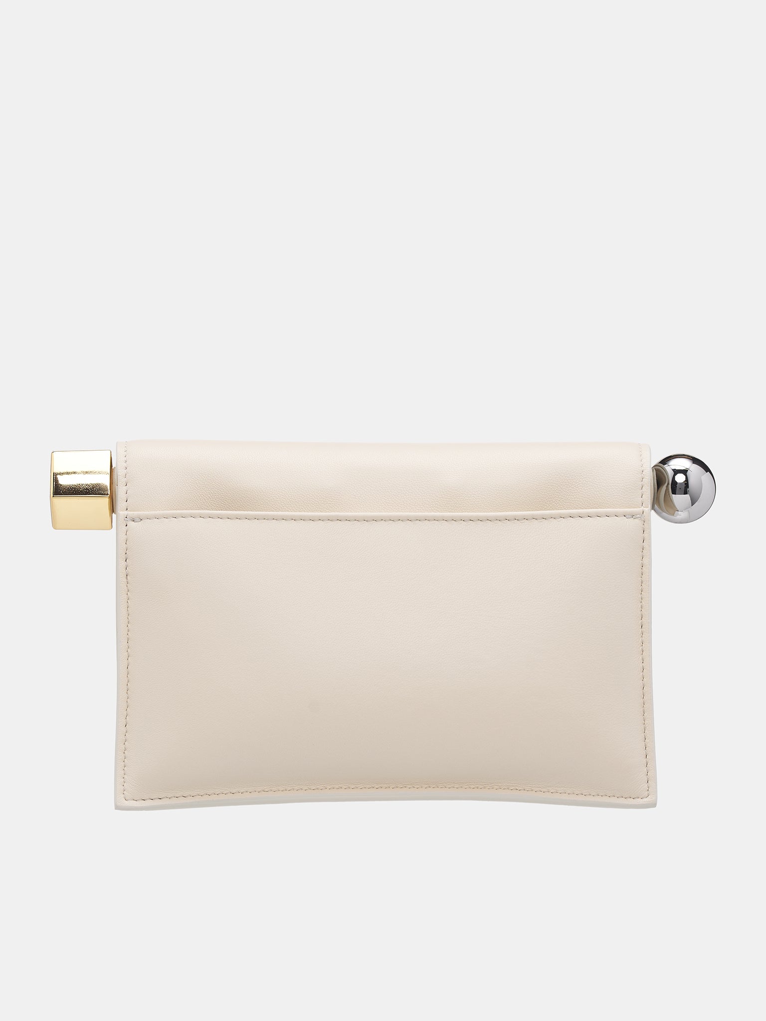 The Small Rond Carré Clutch (241BA392-3171-LIGHT-IVORY)