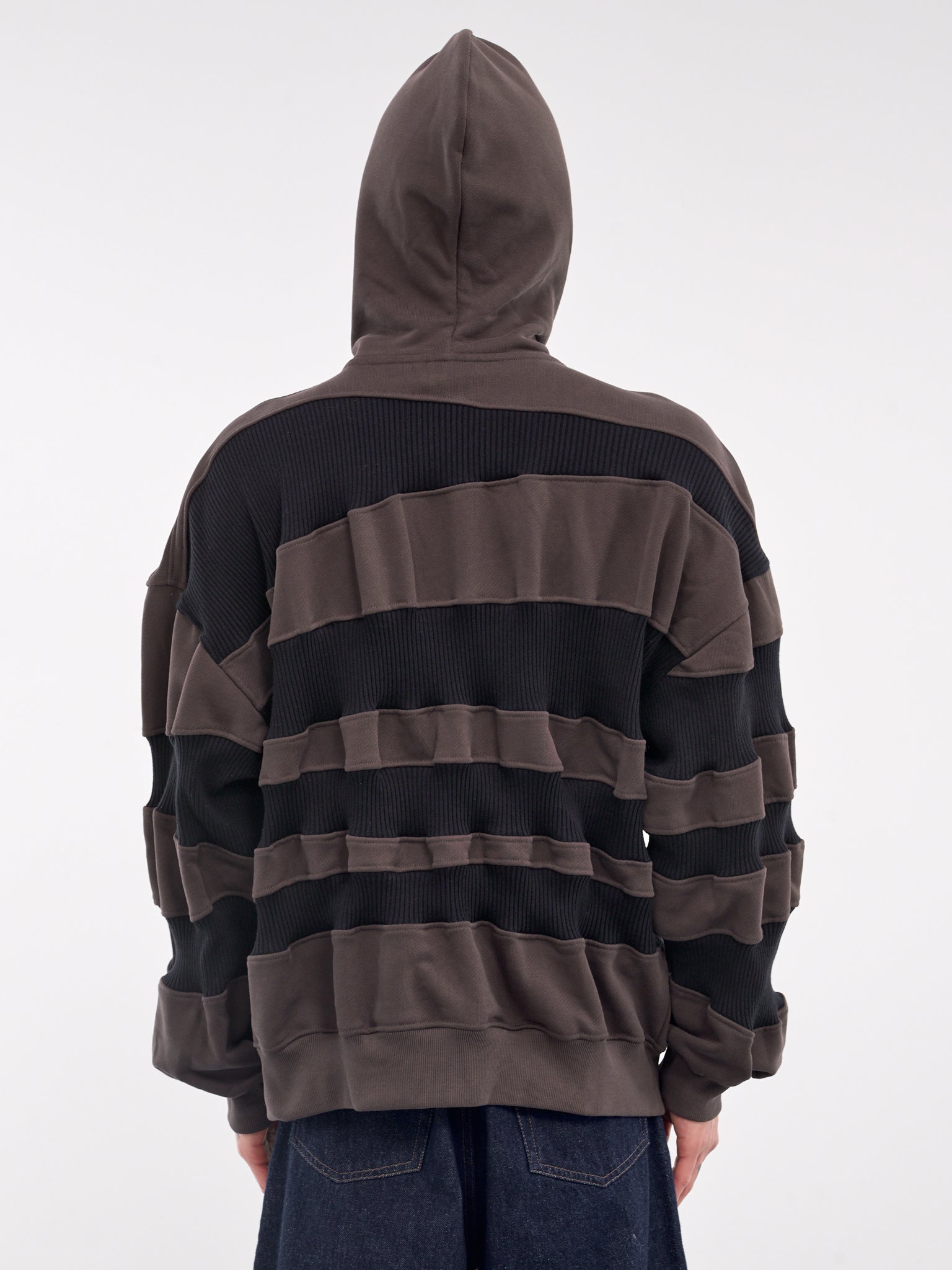 Rib Zip Hoodie (242-6023-J026-COCONUT-BROWN-BL)