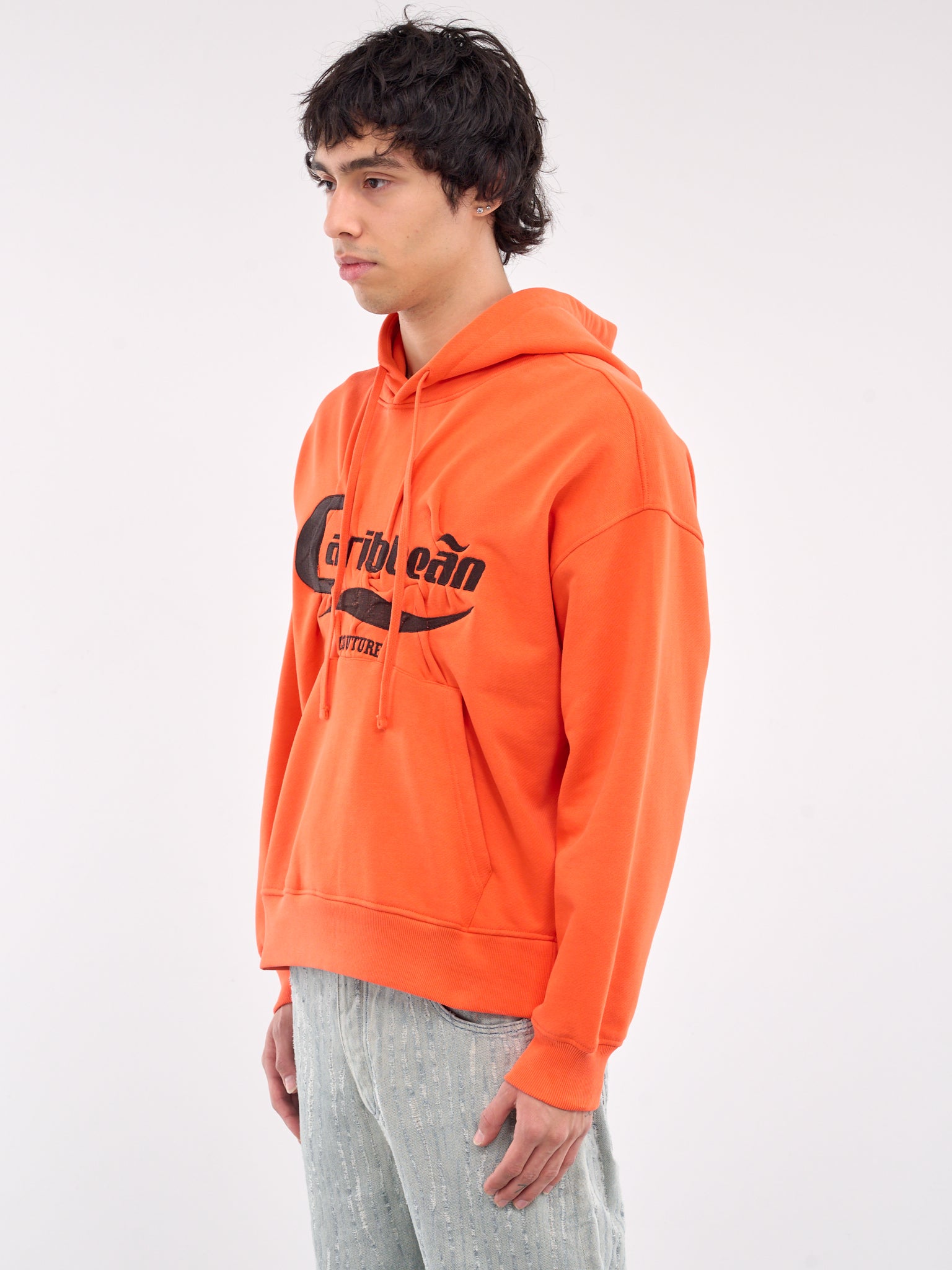 Caribbean Wrinkled Hoodie (242-6025-J024-SUNSET-ORANGE)