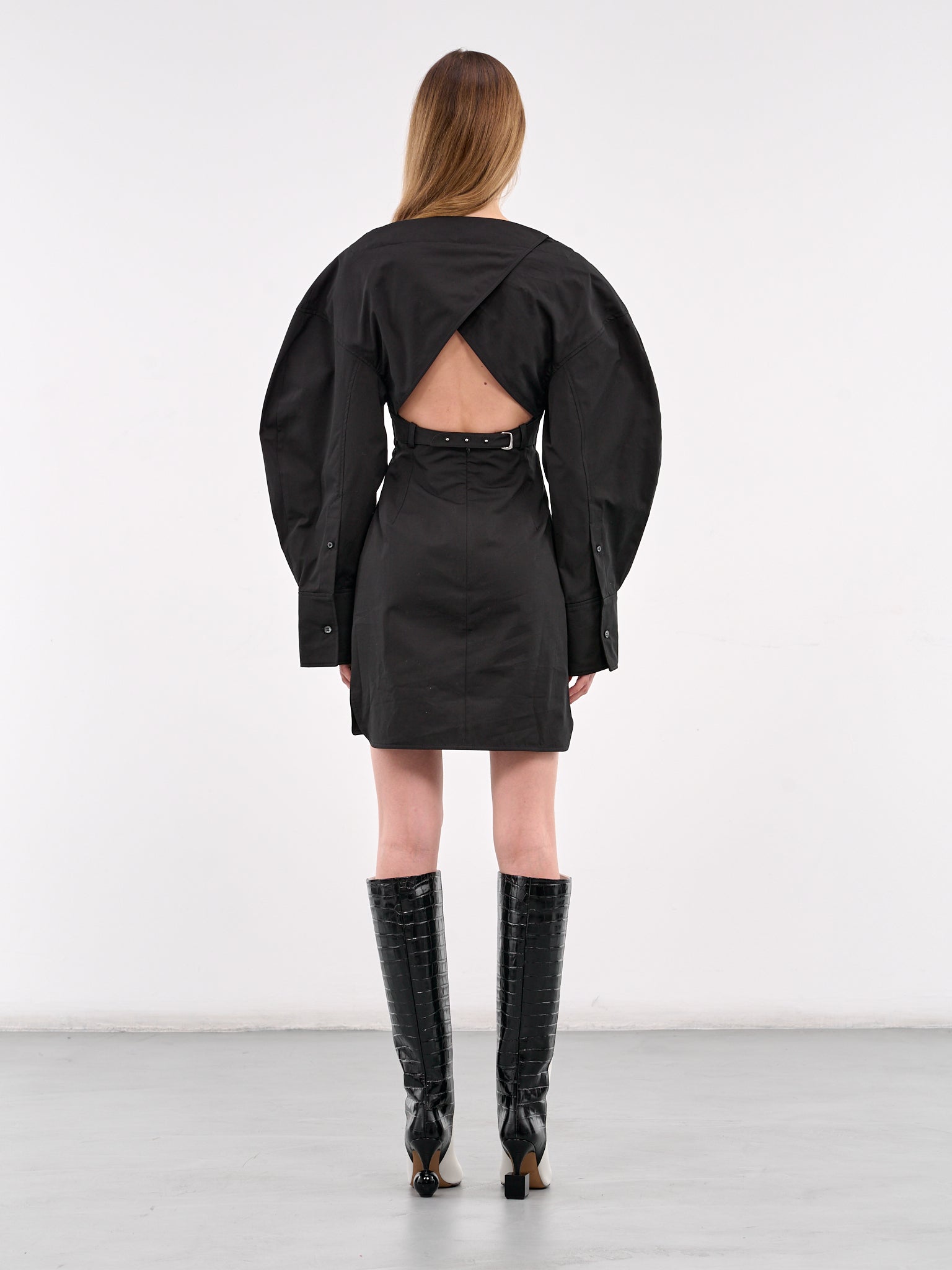 The Casaco Shirt Dress (243DR199-1519-BLACK)