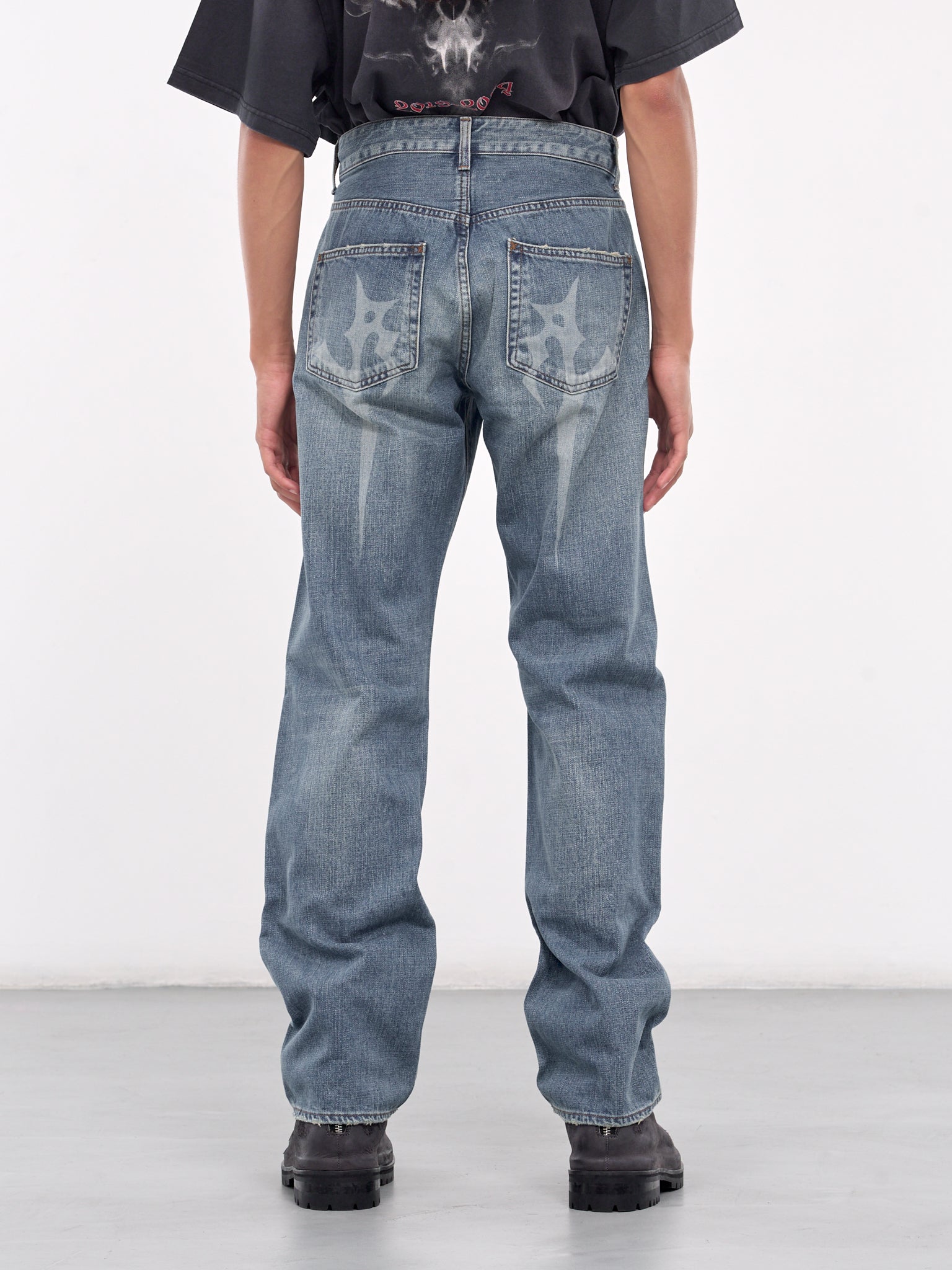 Washed Denim Pants (245312-BLUE)