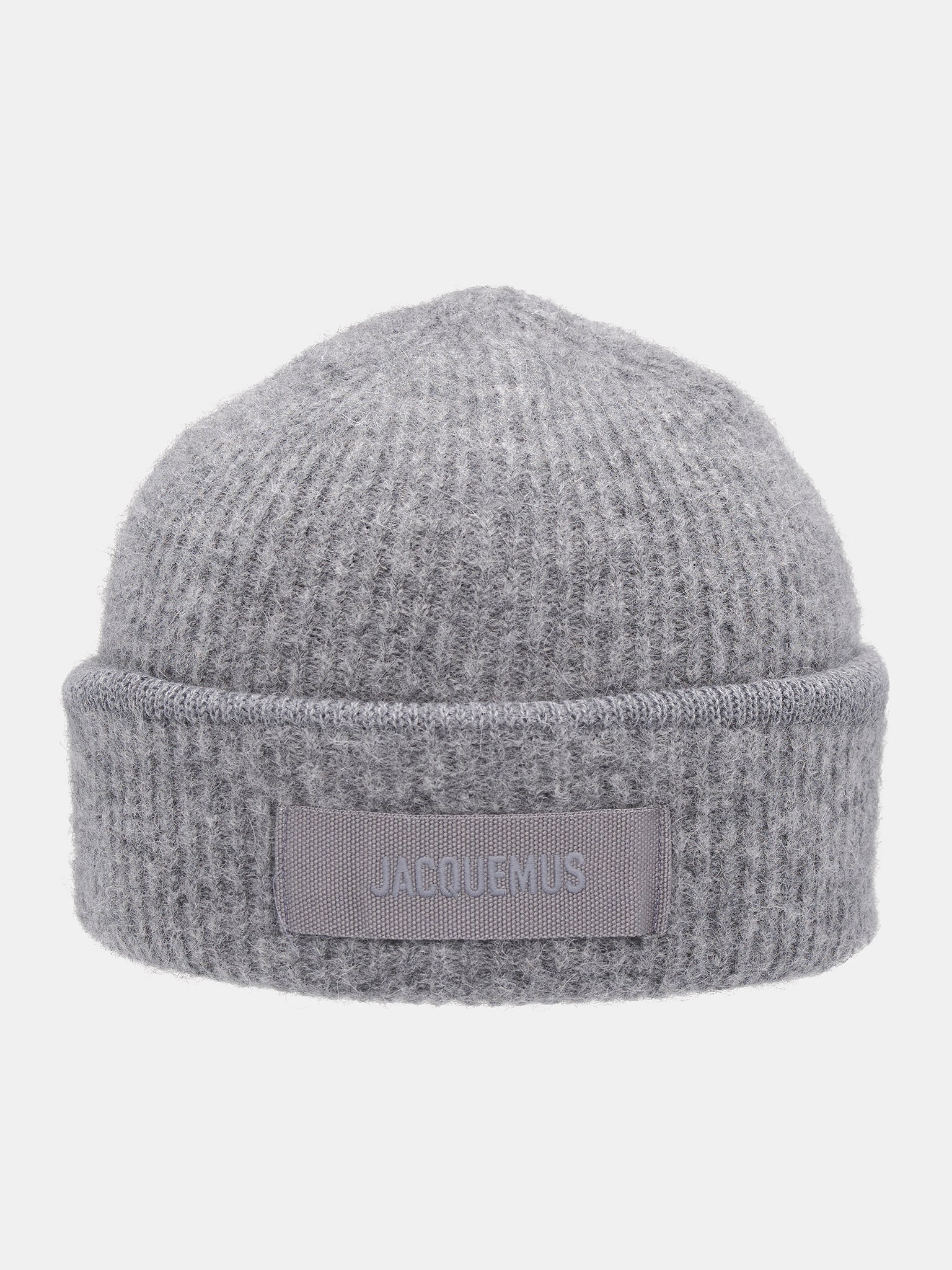 Logo Rib-Knit Beanie (246AC666-5217-DARK-GREY)