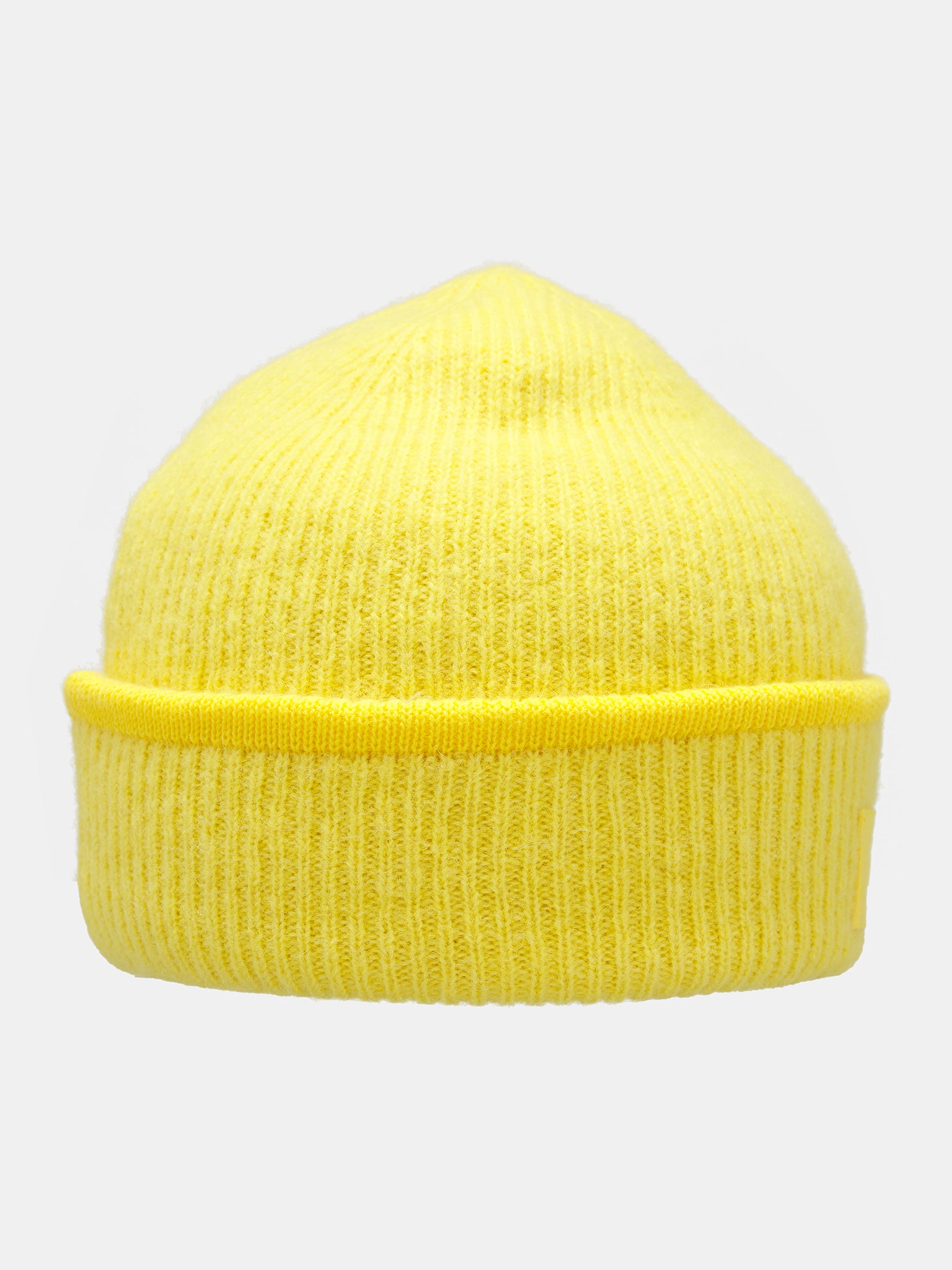 Logo Rib-Knit Beanie (246AC666-5217-YELLOW)