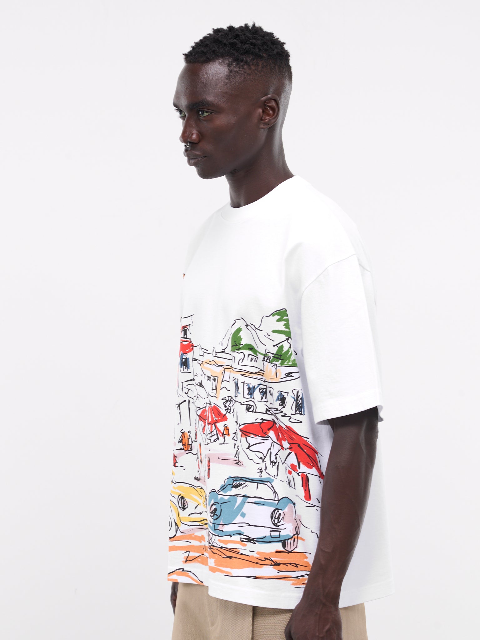 JACQUEMUS Graphic Cars T-Shirt | H. Lorenzo - side