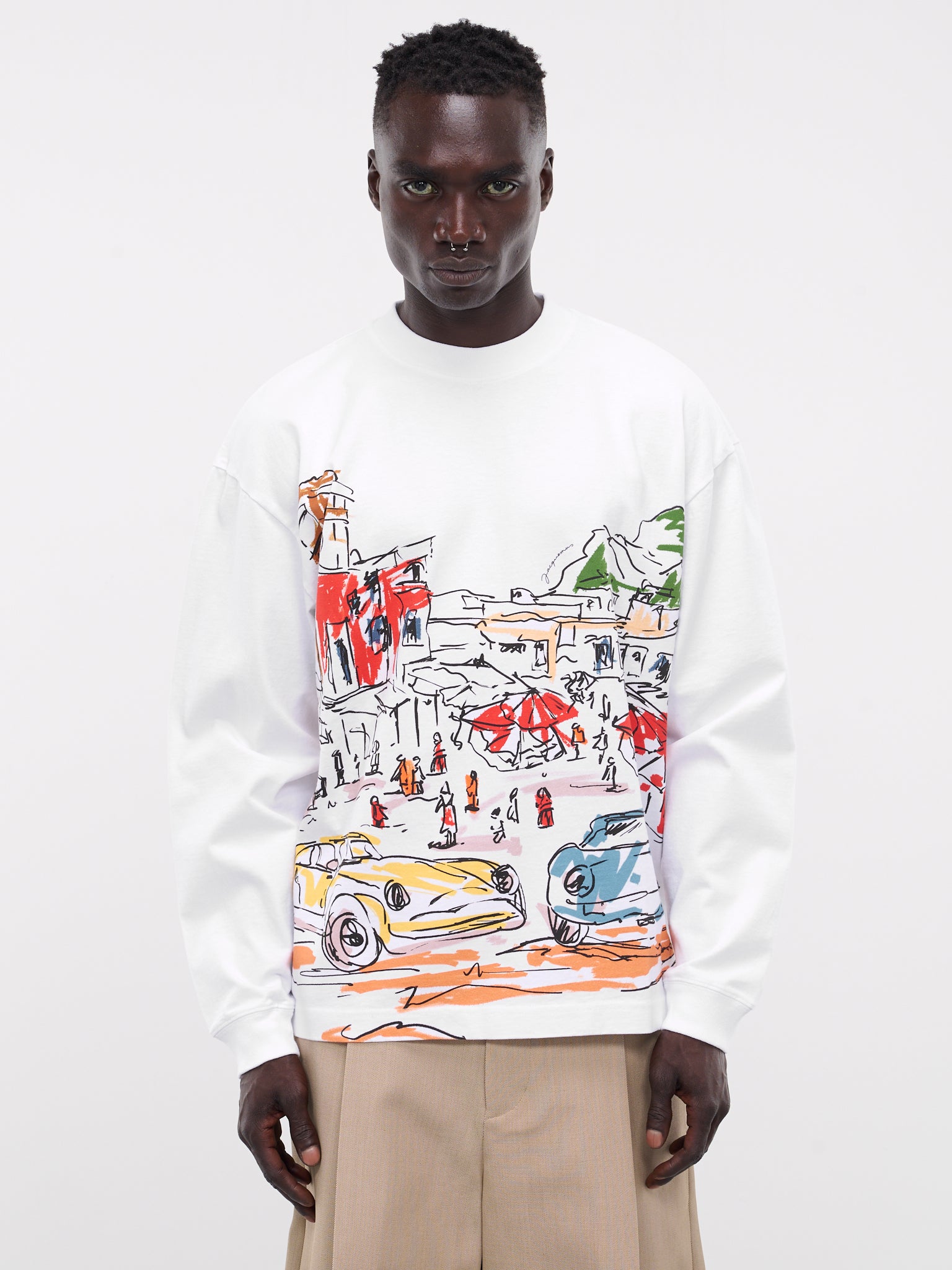 JACQUEMUS Cars Print T-Shirt | H. Lorenzo - front