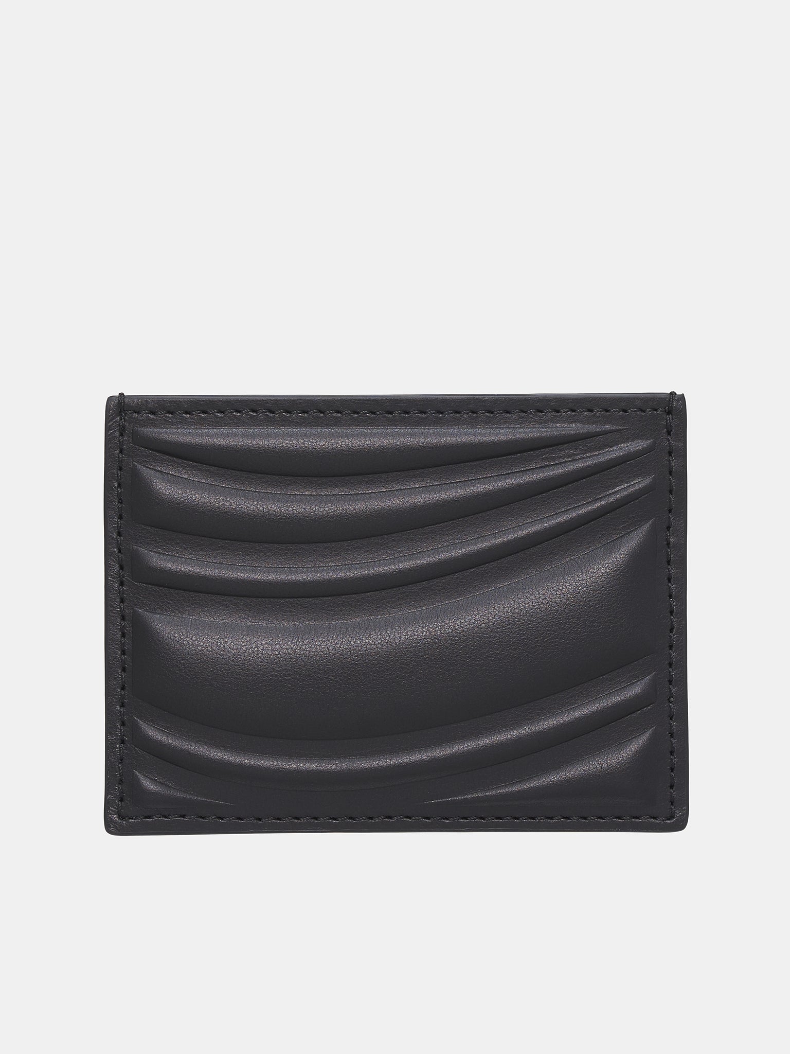 Embossed Spiral Cardholder (24F10SLG0002906-BLACK)