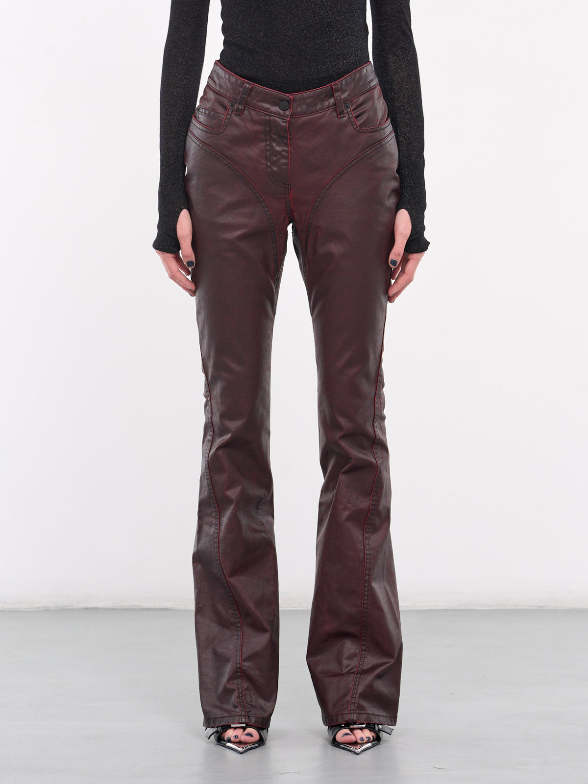 Vampire Waxed Denim Trousers (24F6PA0398286-VAMPIRE)