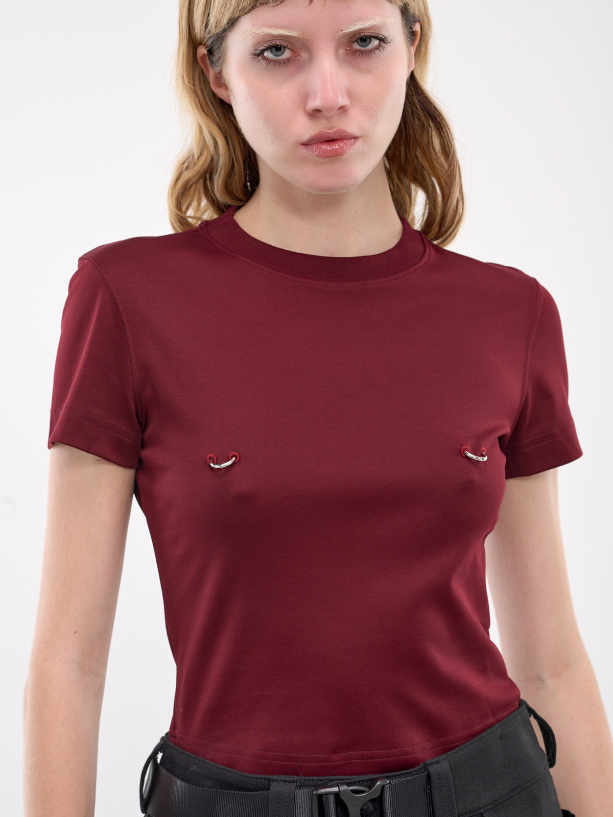 Pierced Baby Tee (24W3TS0108274-BLOOD-RED)