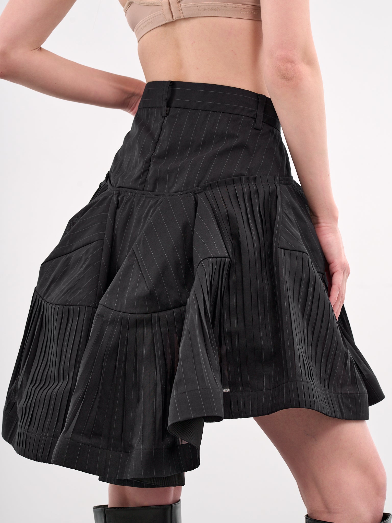 High Twist Voile Skirt (25-07758-001-BLACK)