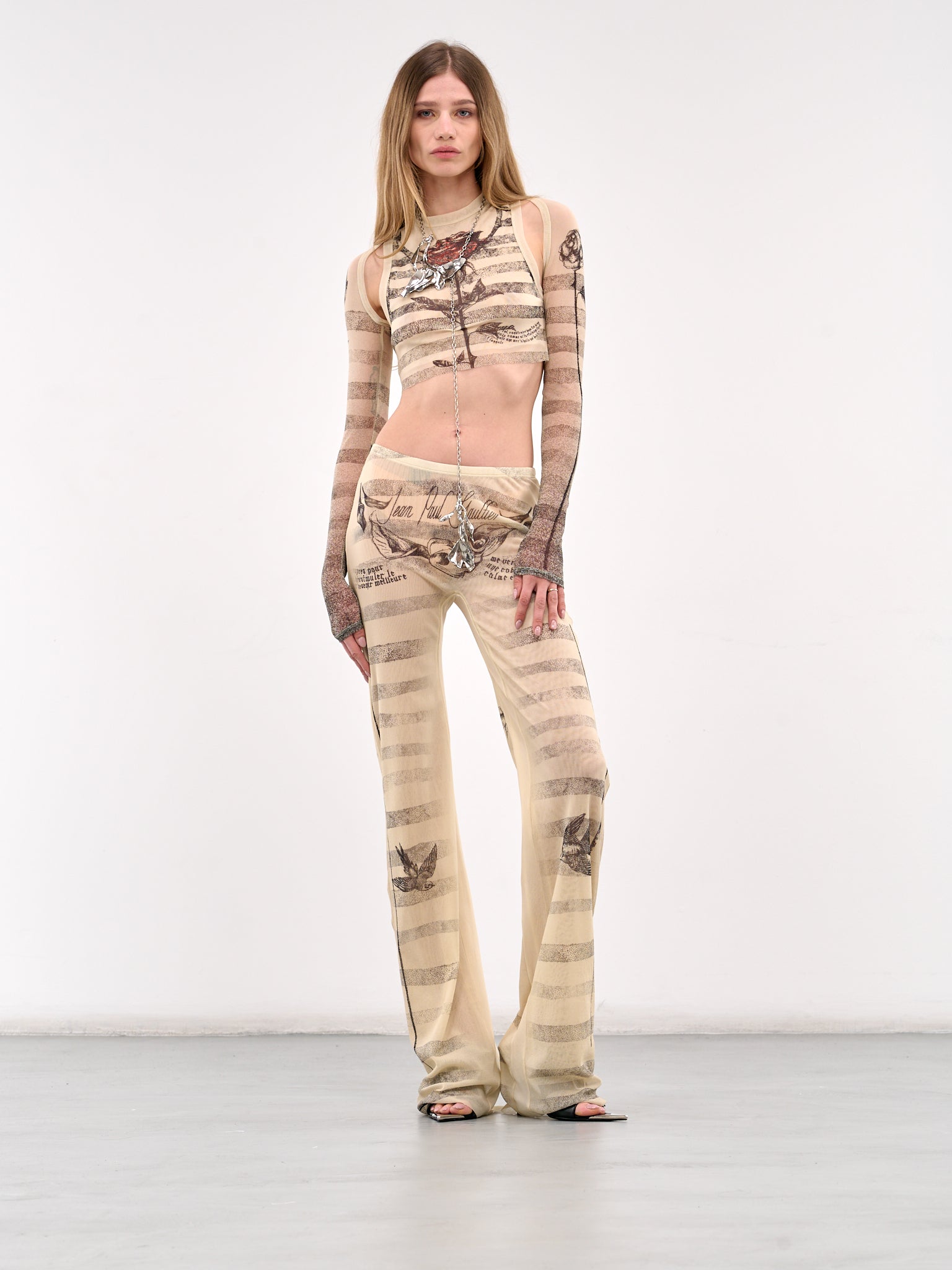 The “Tattoo Marinière” Pants (25-34-F-PA191-T586-MULTI)