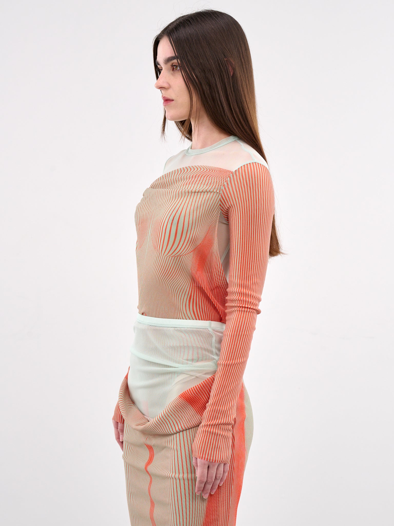 Layered Morphing Bodysuit (25-33-F-BD064-T578-MINT-CORAL)