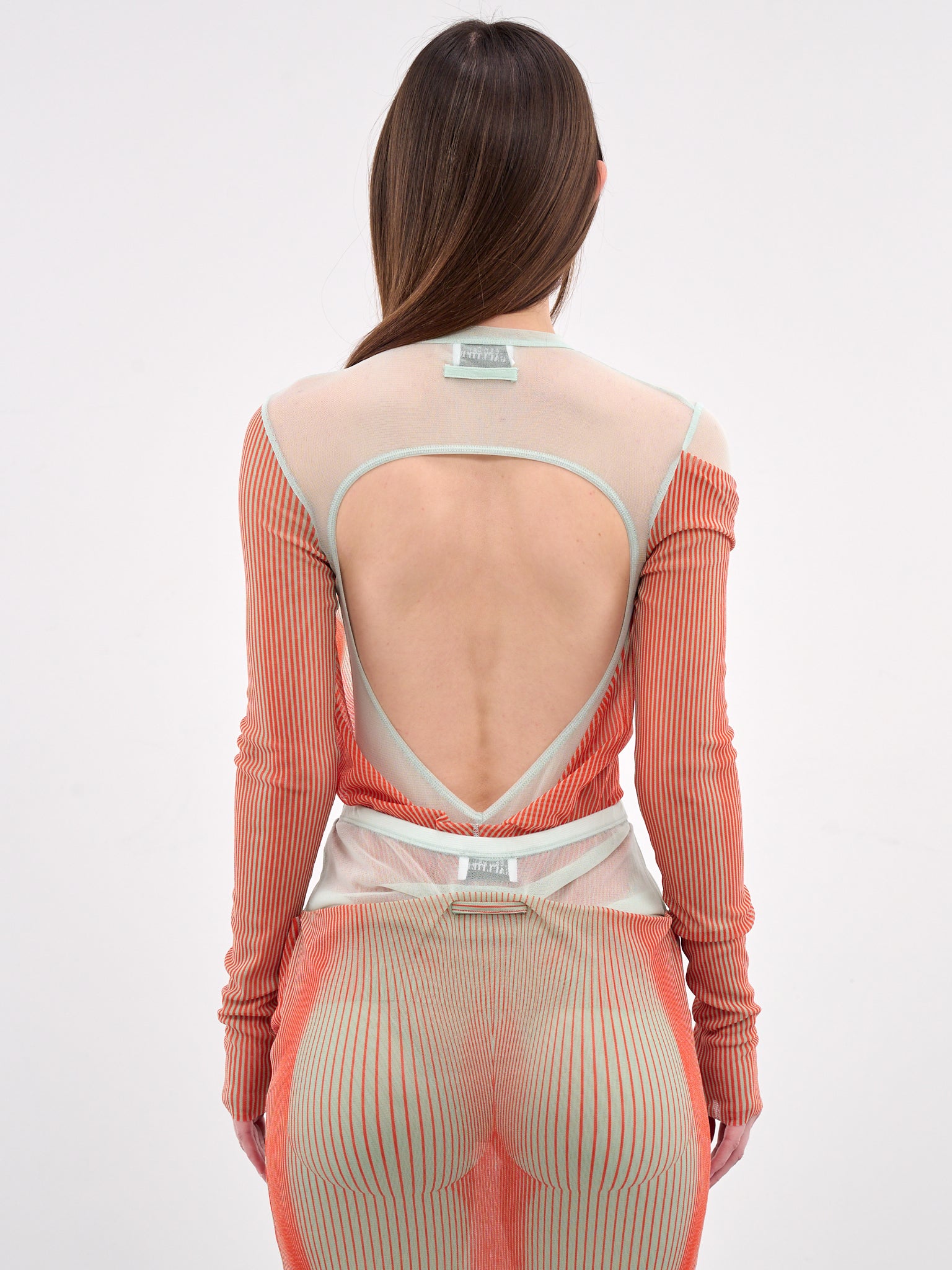 Layered Morphing Bodysuit (25-33-F-BD064-T578-MINT-CORAL)