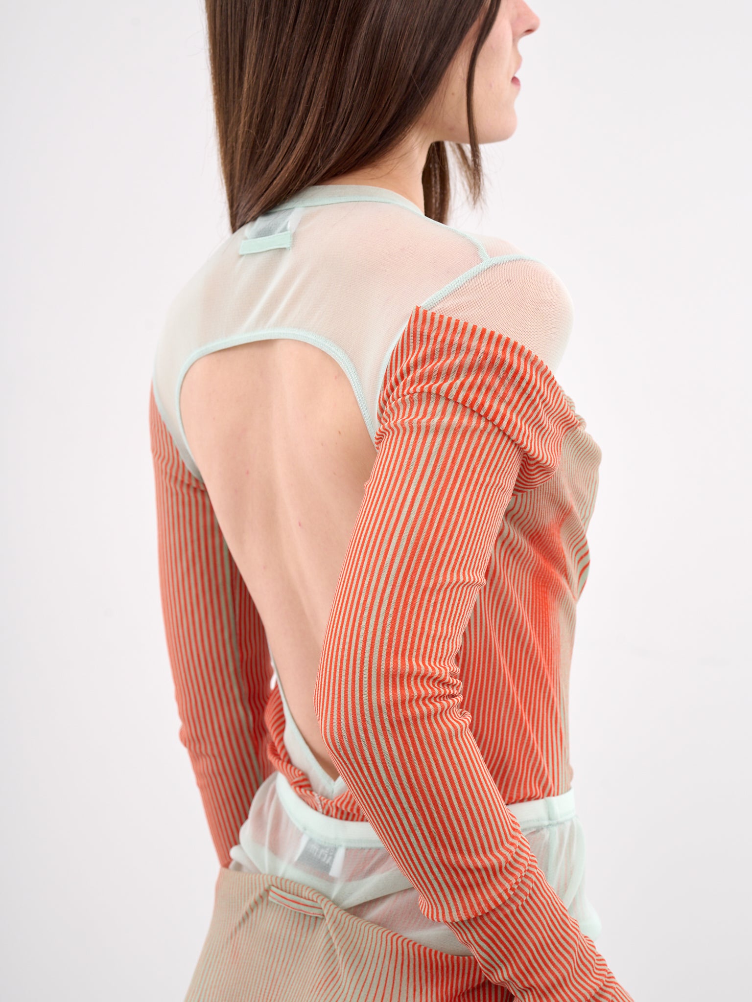 Layered Morphing Bodysuit (25-33-F-BD064-T578-MINT-CORAL)