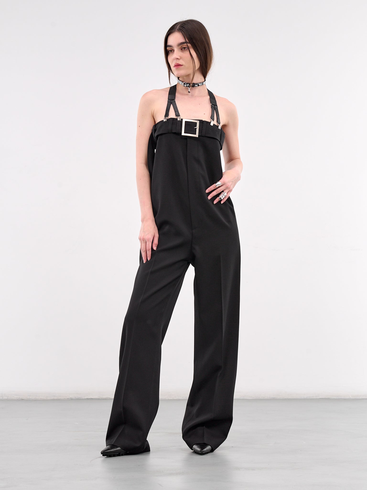 The Strapped Suit Pants (25-33-F-CB024-C084-BLACK)