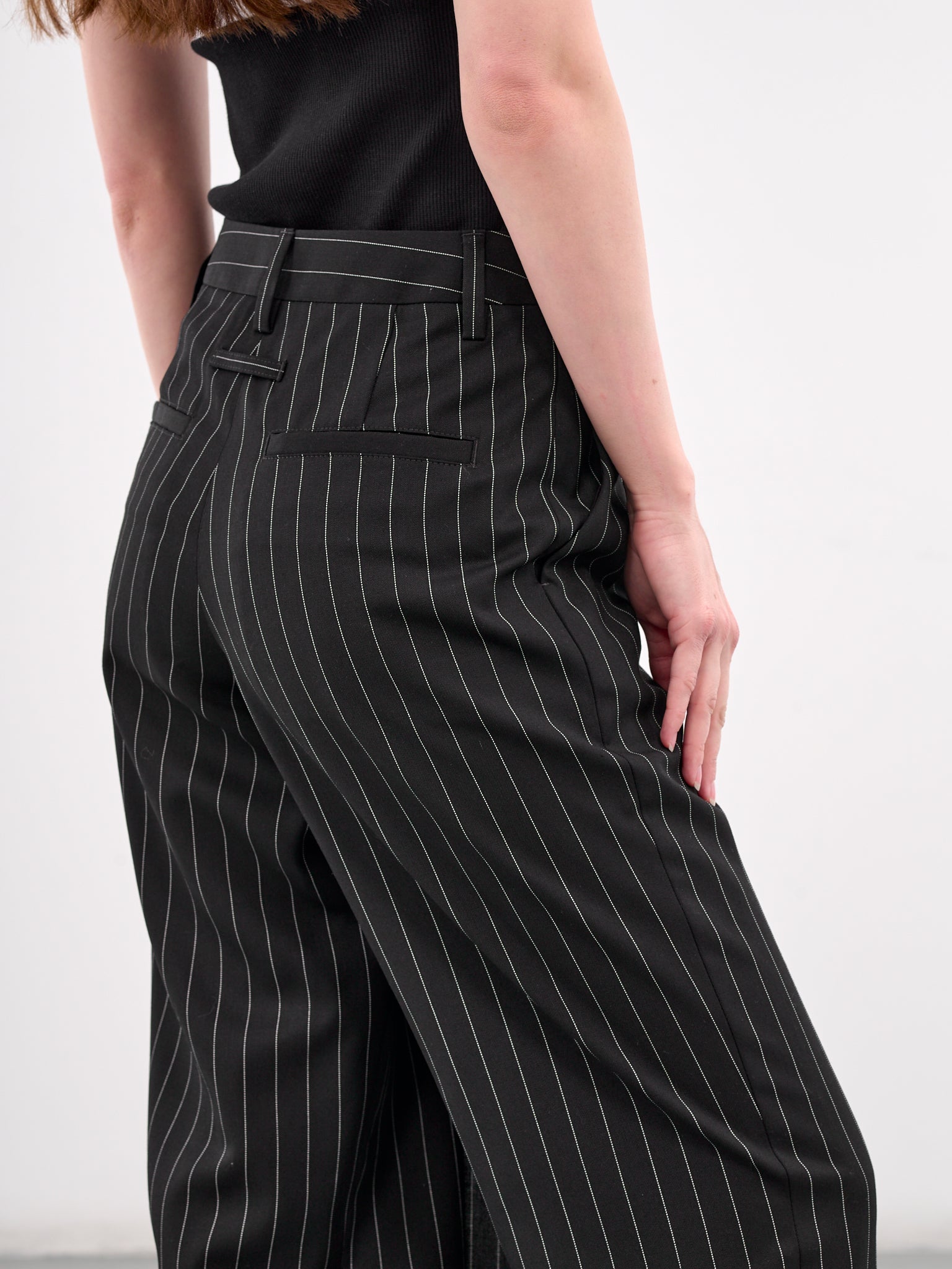 The Lace-Up Pant Skirt (25-33-F-PJ010-C074-BLACK-WHITE)