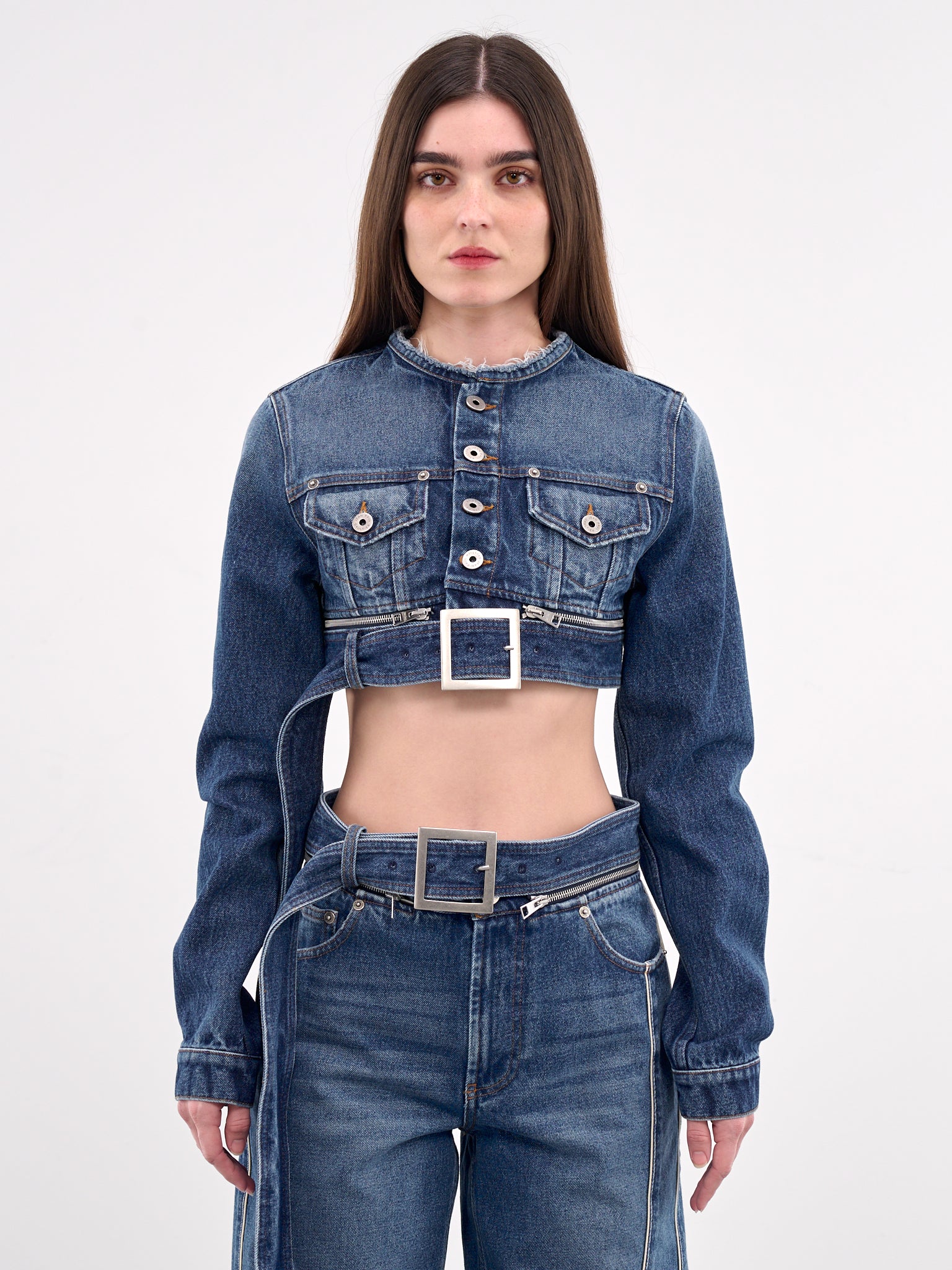 The Belted Denim Jacket (25-33-F-VE088-D013-VINT-BLUE)