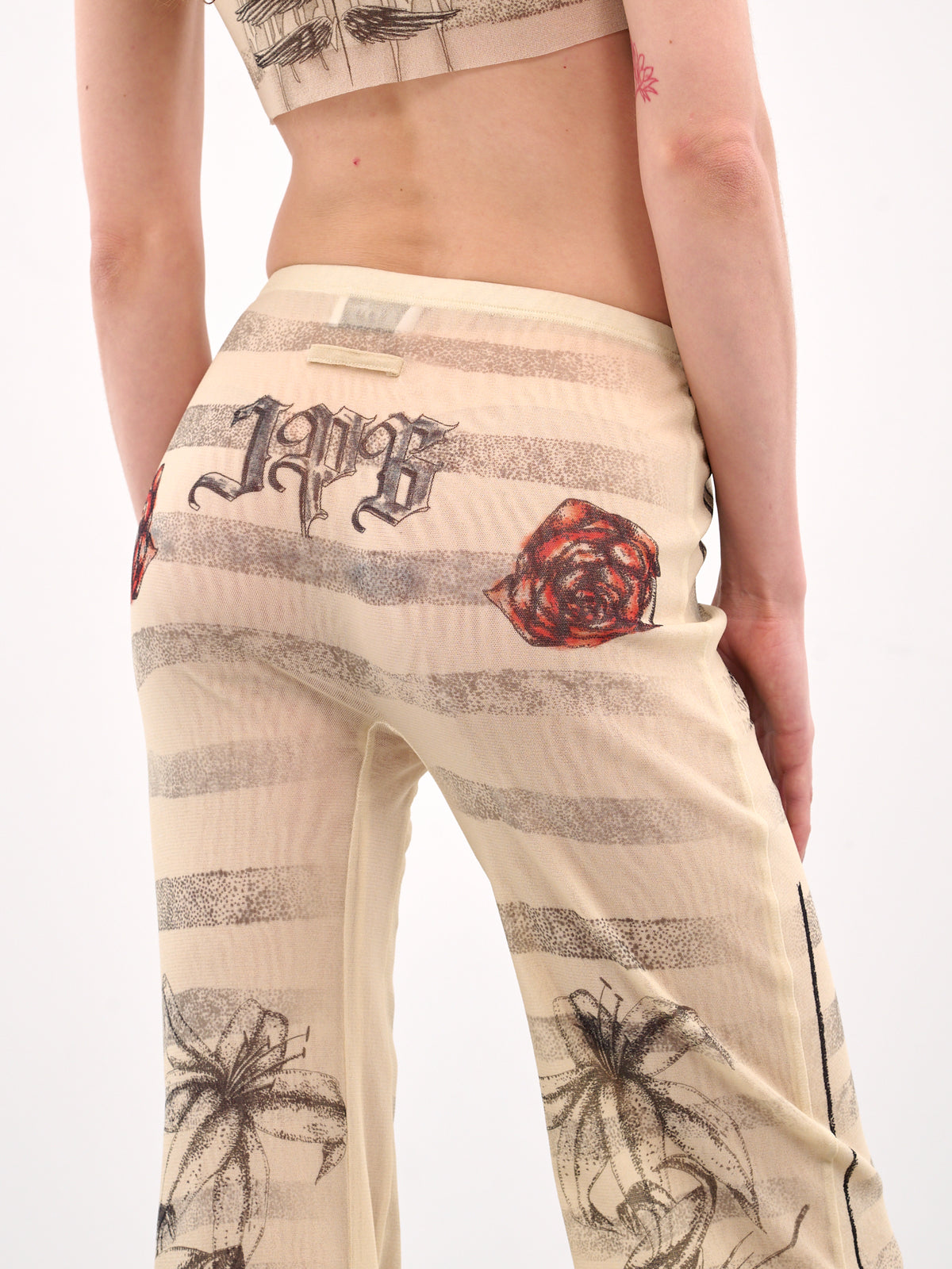 The “Tattoo Marinière” Pants (25-34-F-PA191-T586-MULTI)