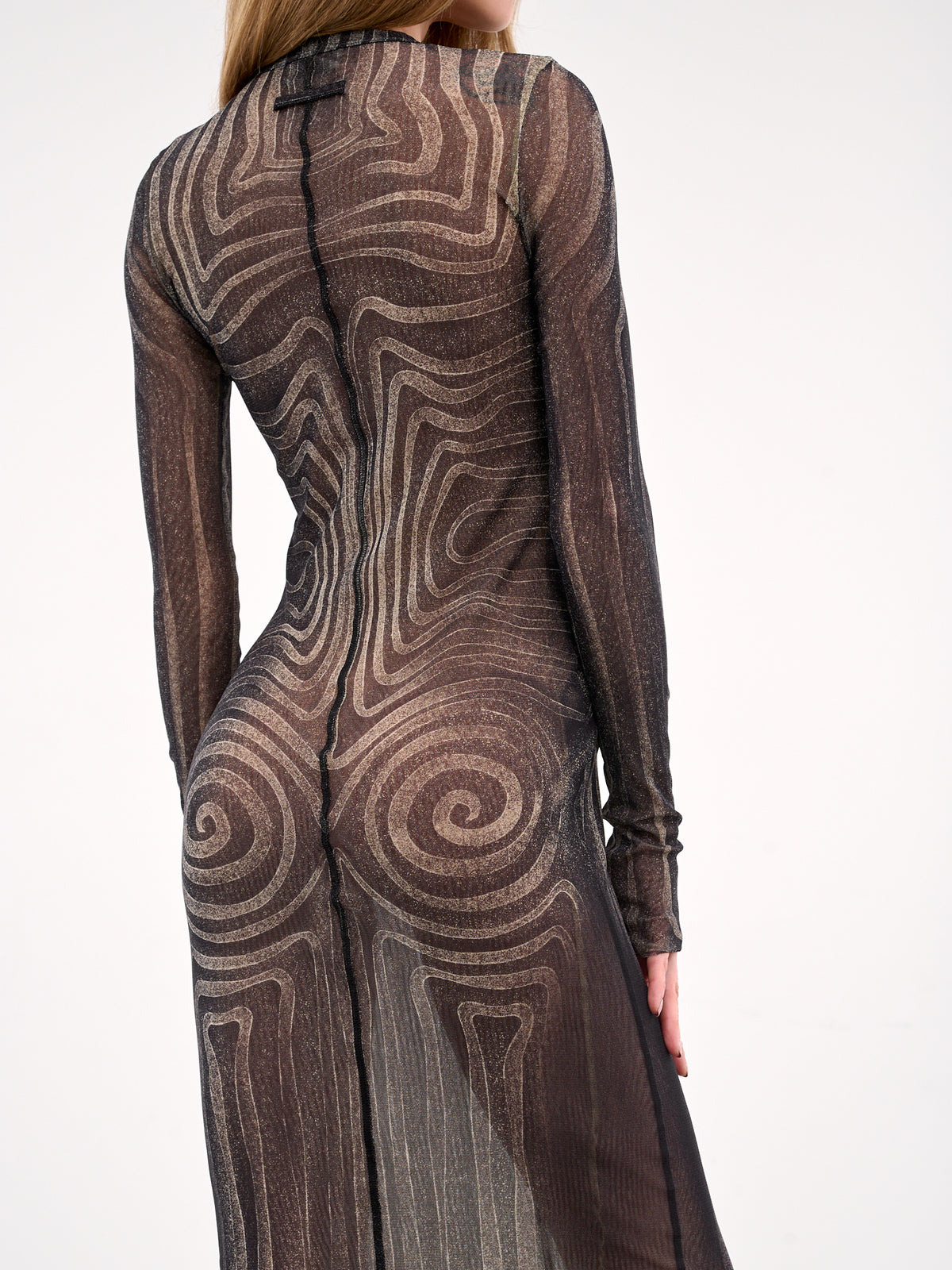 The Long "Spirale" Dress (25-34-F-RO390-T587-MULTI)