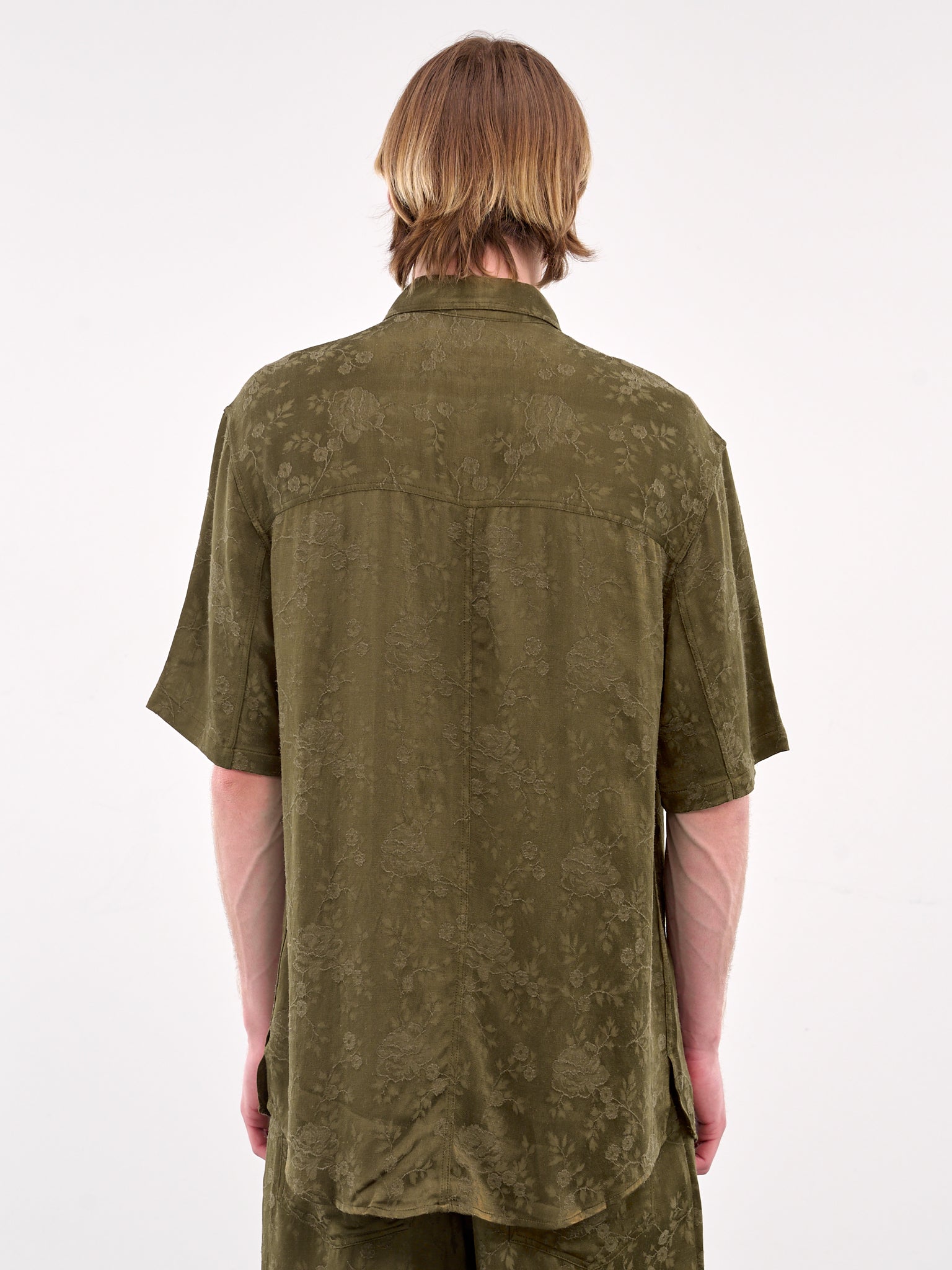 Oversized Short Sleeve Shirt (251-MSH059-KHAKI)