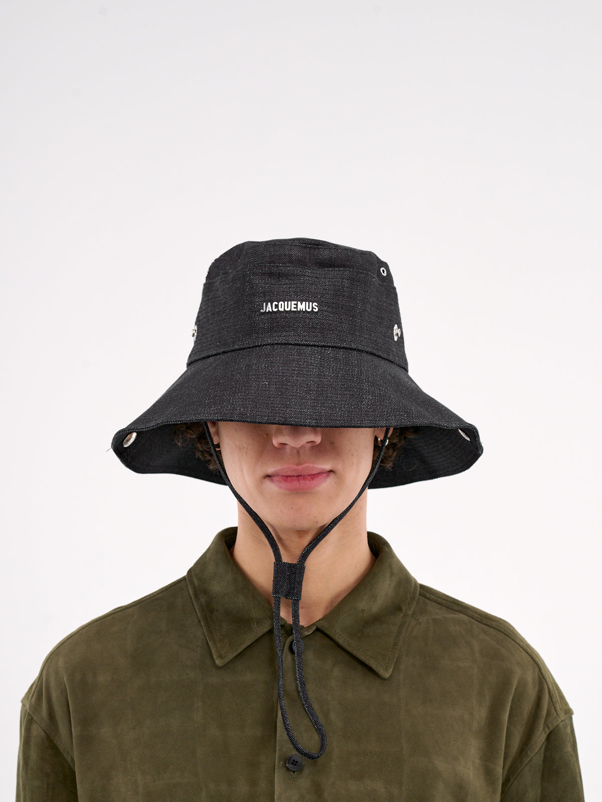 The De-Nîmes Denim Bucket Hat (255AC721-1782-NAVY)