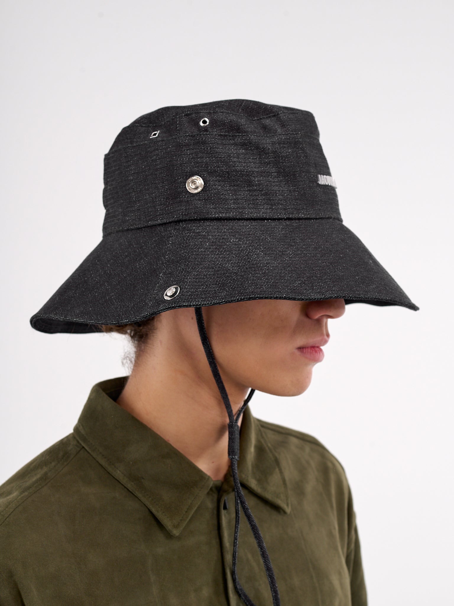 The De-Nîmes Denim Bucket Hat (255AC721-1782-NAVY)