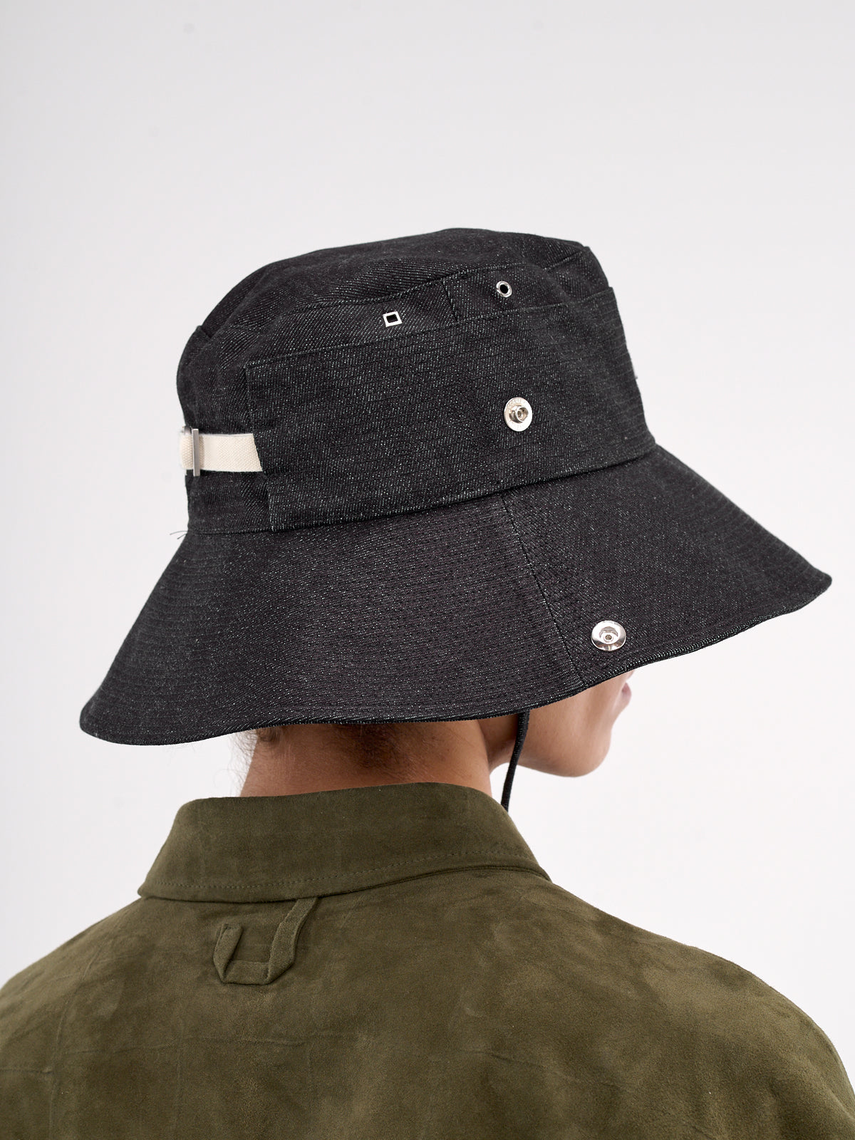 The De-Nîmes Denim Bucket Hat (255AC721-1782-NAVY)