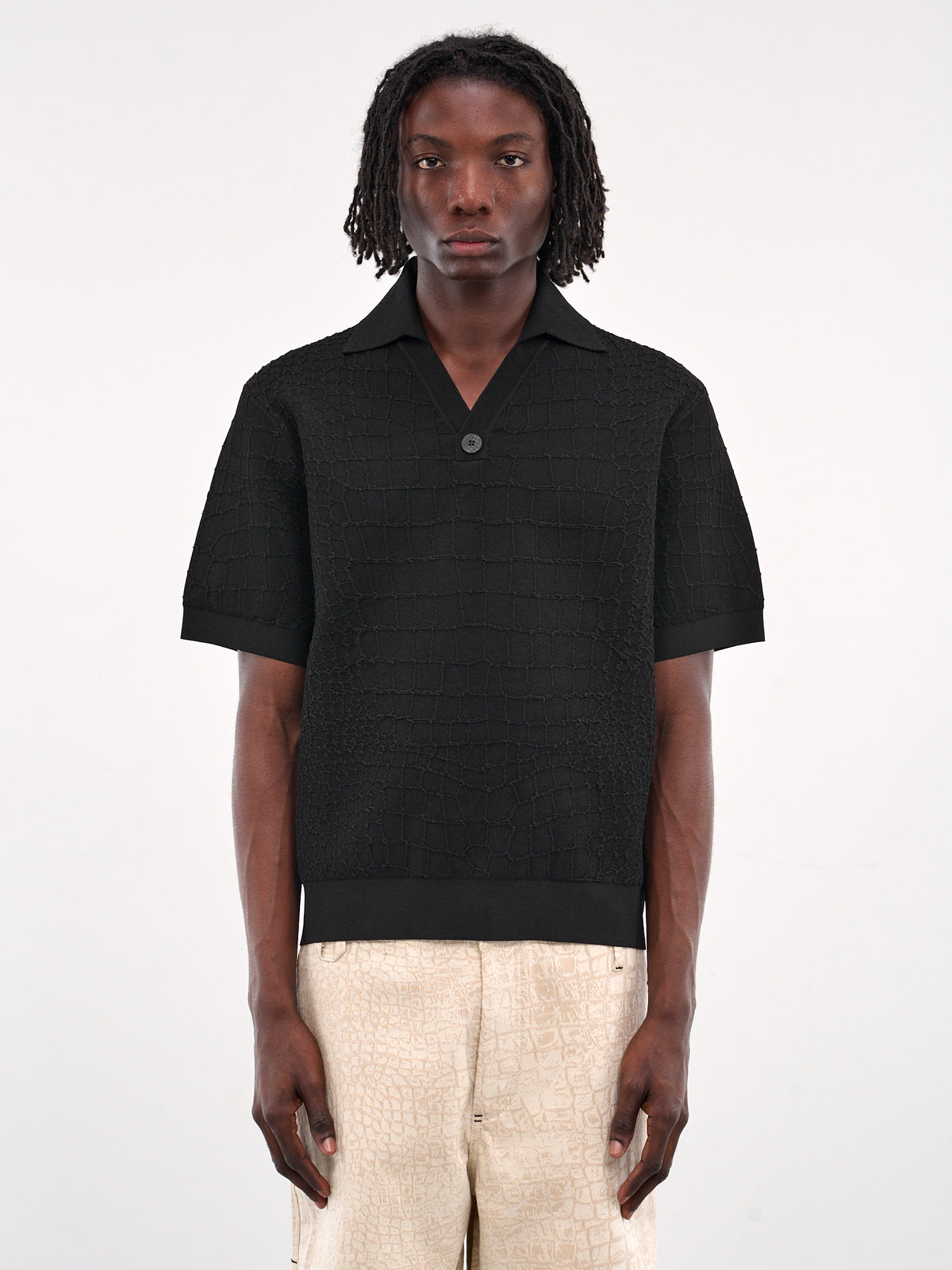 The Scala Polo Shirt (255KN527-2429-BLACK)