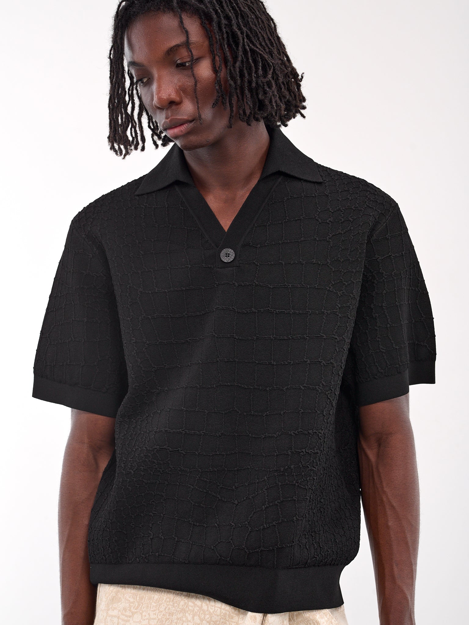 The Scala Polo Shirt (255KN527-2429-BLACK)