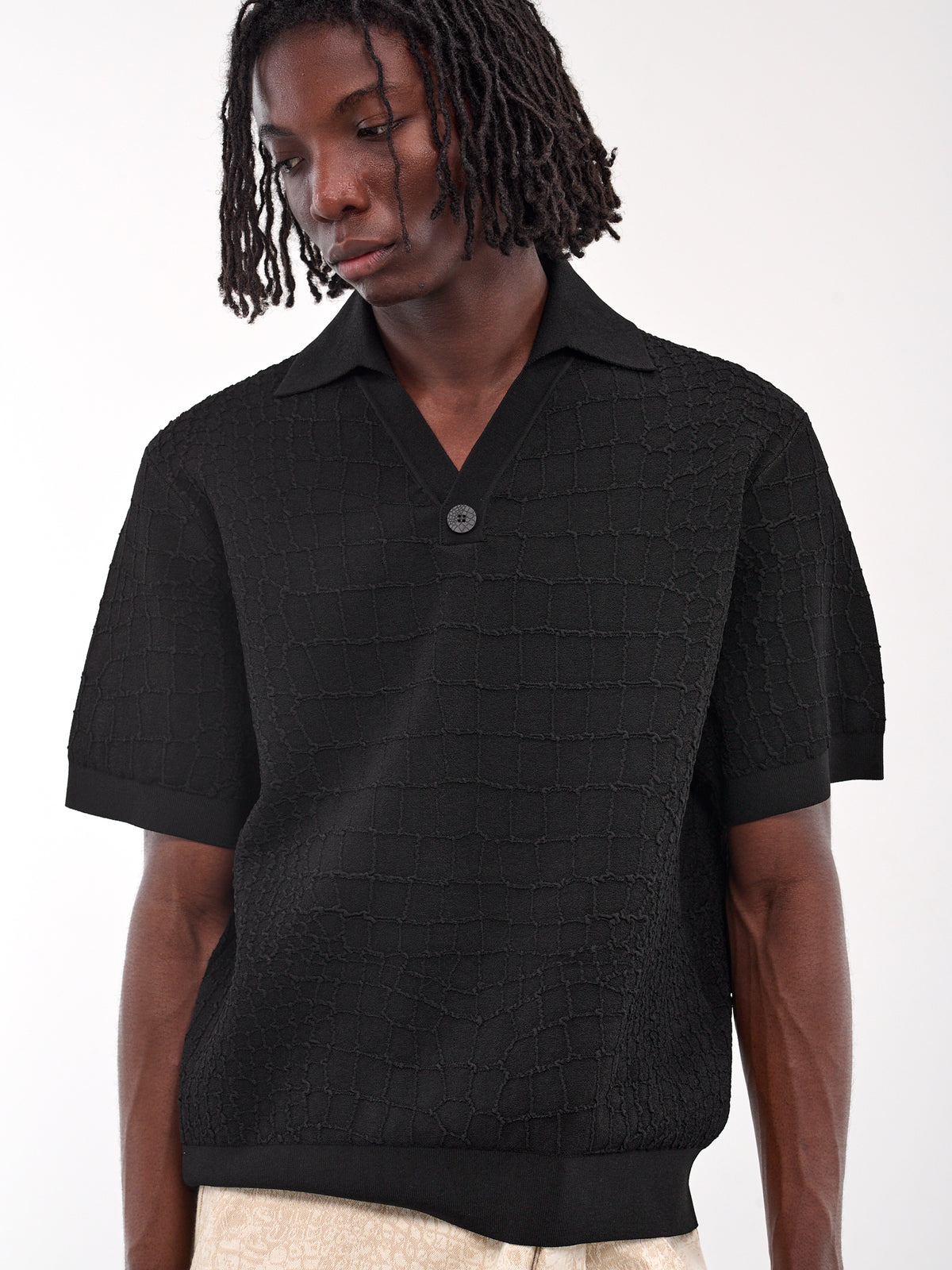 The Scala Polo Shirt (255KN527-2429-BLACK)