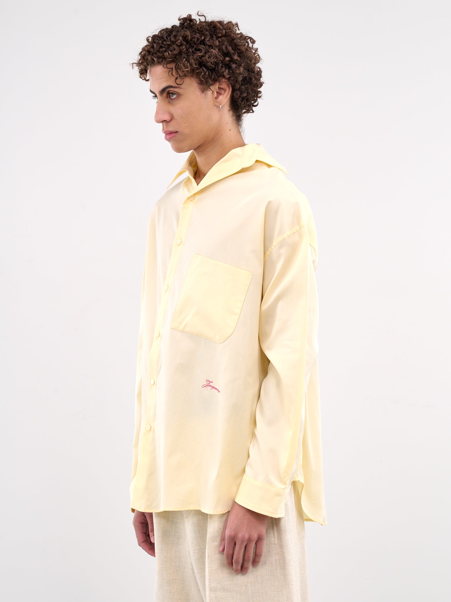 The Cuadro Shirt (255SH080-1755-LIGHT-YELLOW)