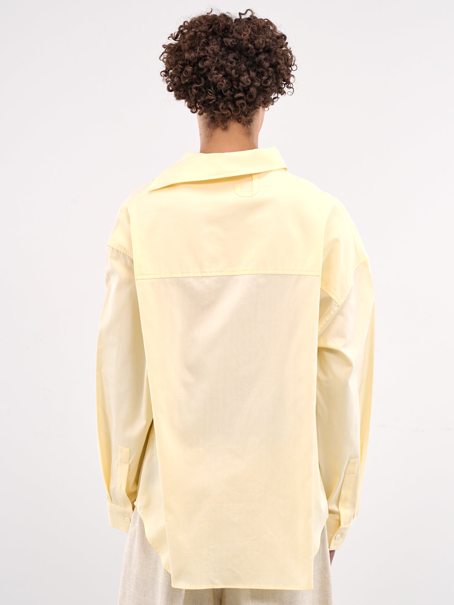 The Cuadro Shirt (255SH080-1755-LIGHT-YELLOW)