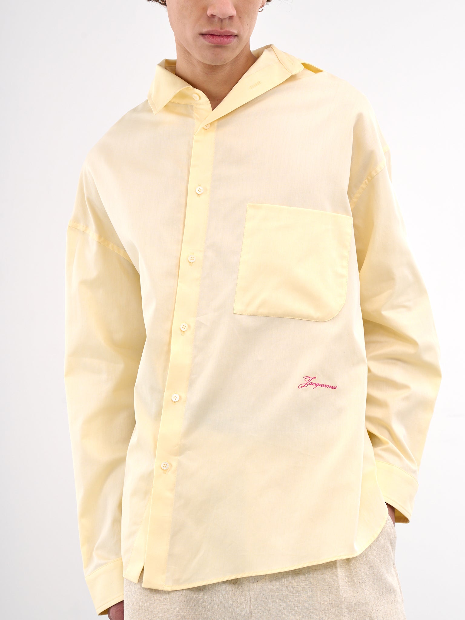 The Cuadro Shirt (255SH080-1755-LIGHT-YELLOW)