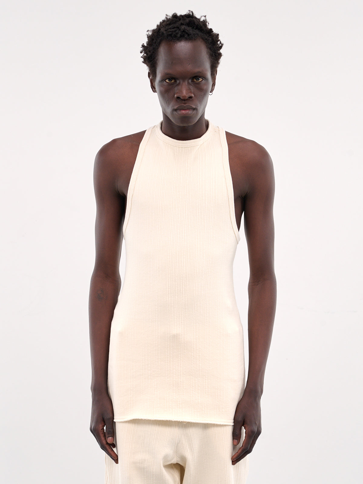 Seersucker Tank Top (25E96MDJ07-004-IVORY)