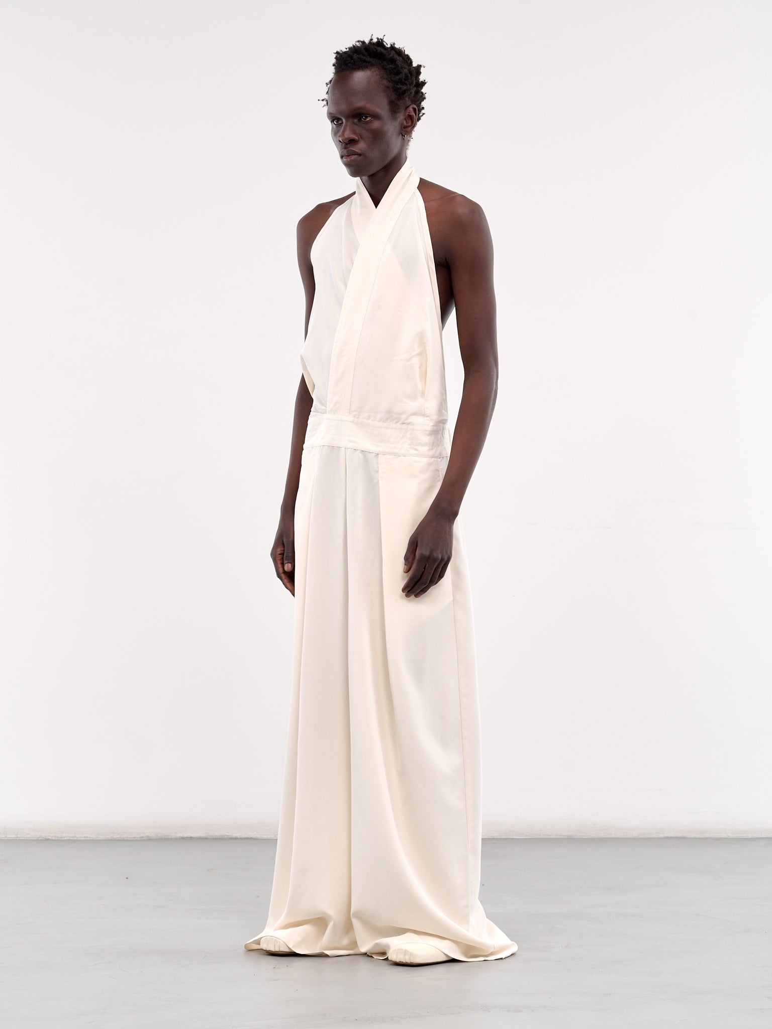 Fluid Jumpsuit Dress (25E96MRD06-004-IVORY)