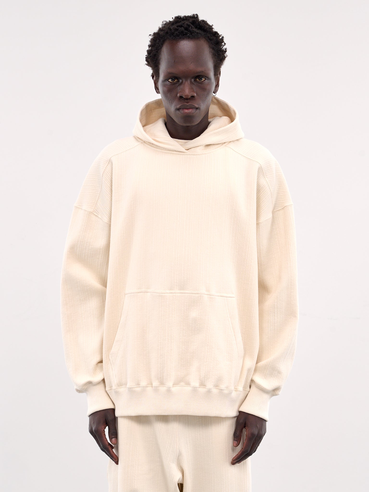 Seersucker Hoodie (25E96MXJ06-004-IVORY)