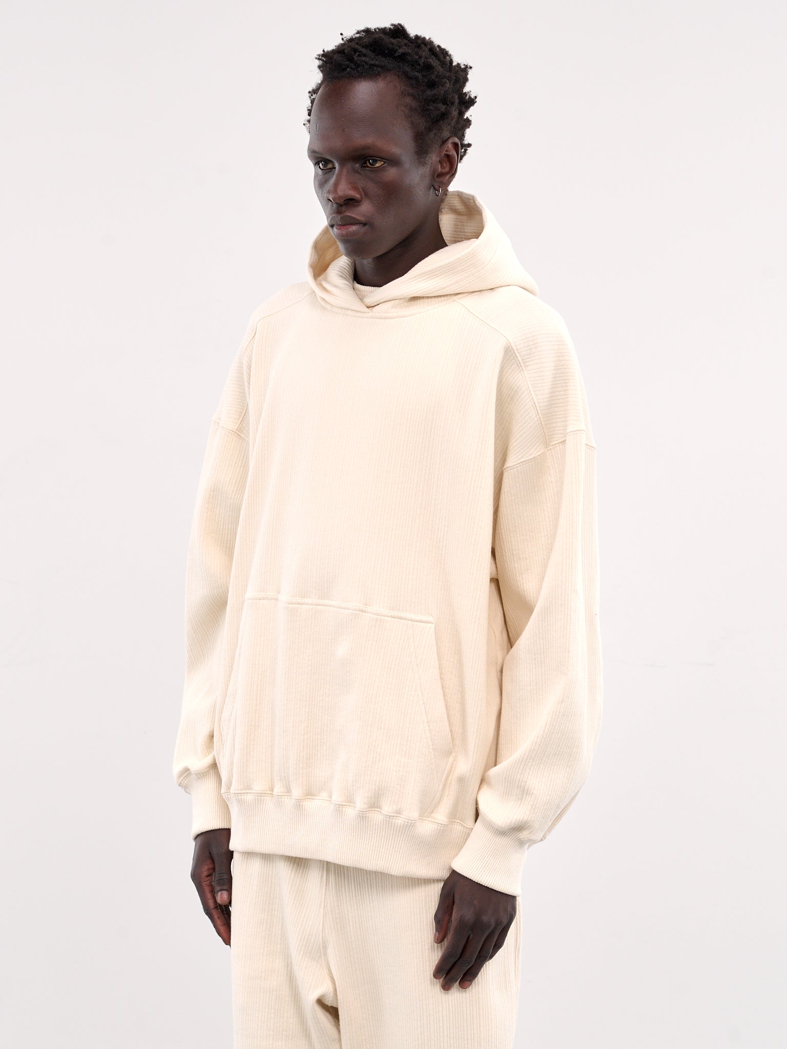 Seersucker Hoodie (25E96MXJ06-004-IVORY)