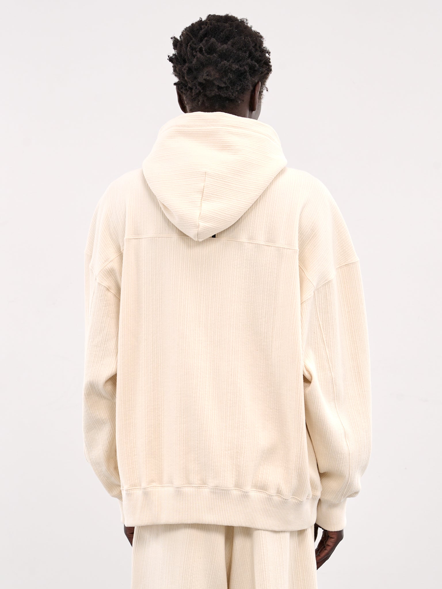 Seersucker Hoodie (25E96MXJ06-004-IVORY)